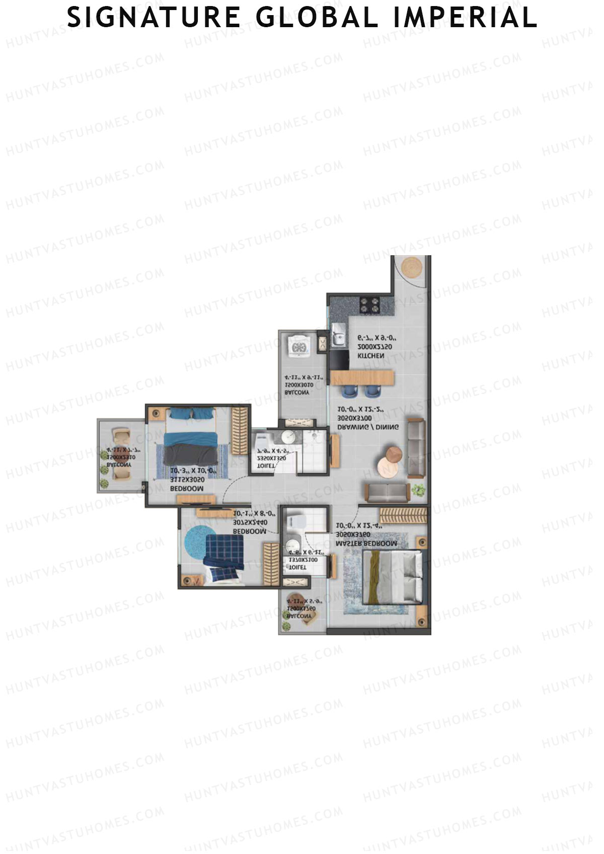 Signature Global Imperial Tower 2 Unit 5 Floor Plan