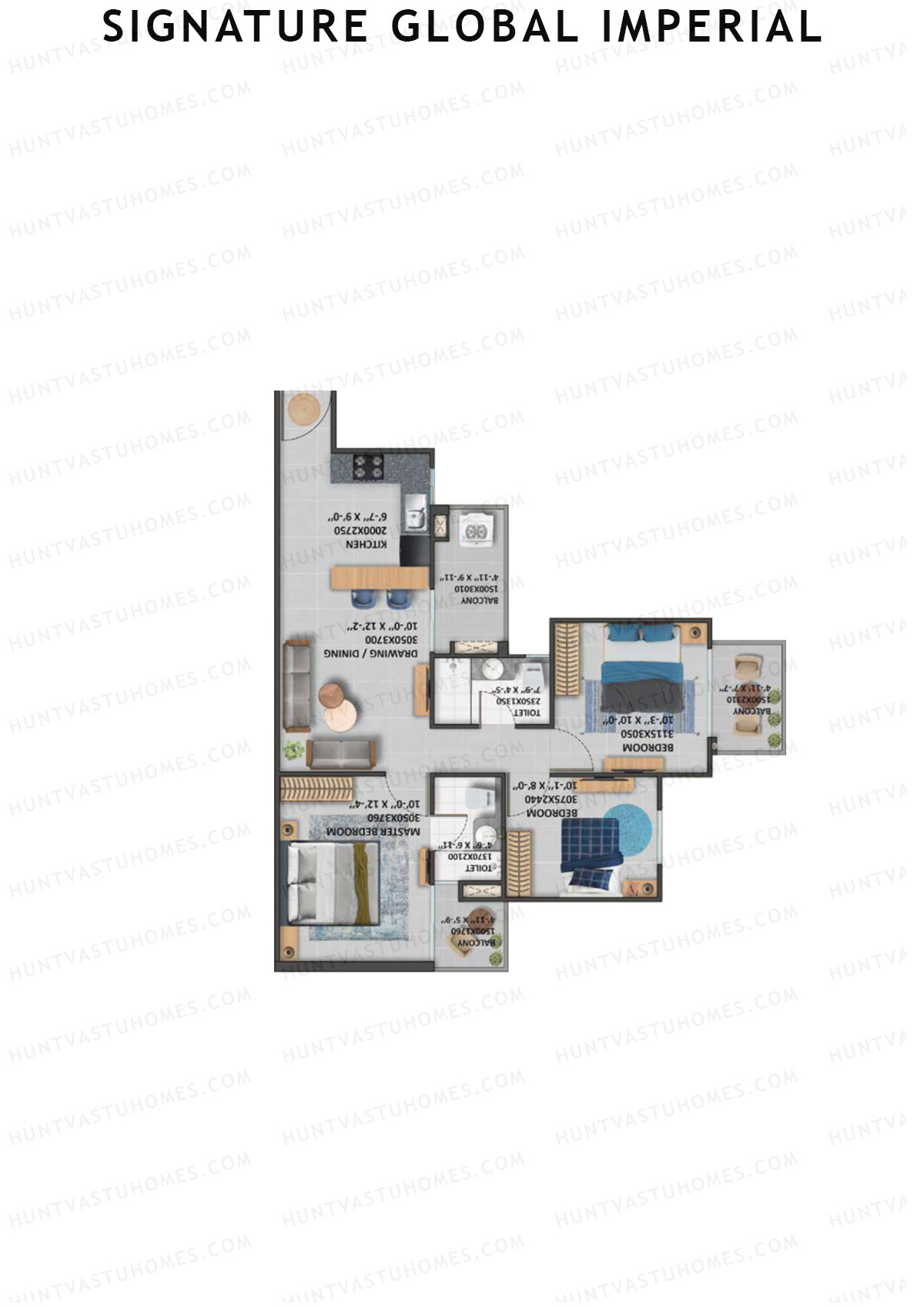 Signature Global Imperial Tower 2 Unit 6 Floor Plan