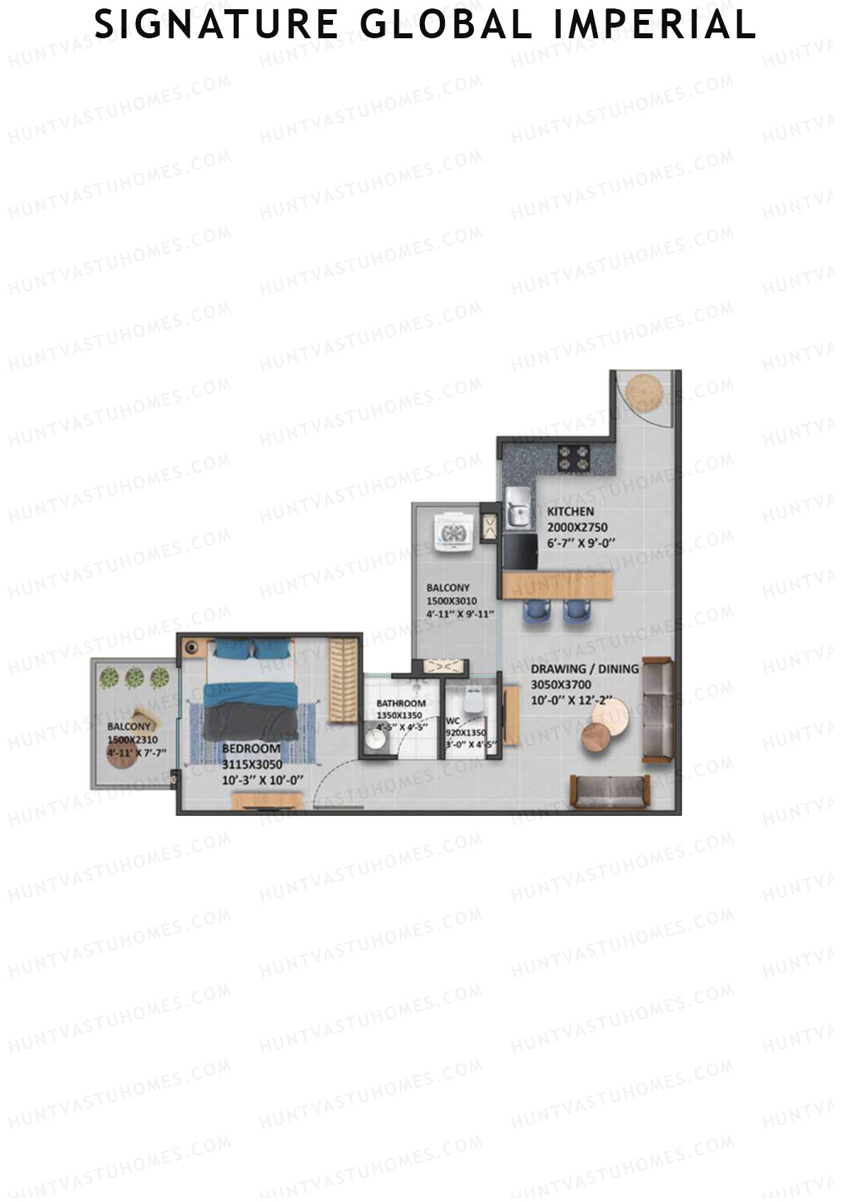 Signature Global Imperial Tower 3 Unit 5 Floor Plan