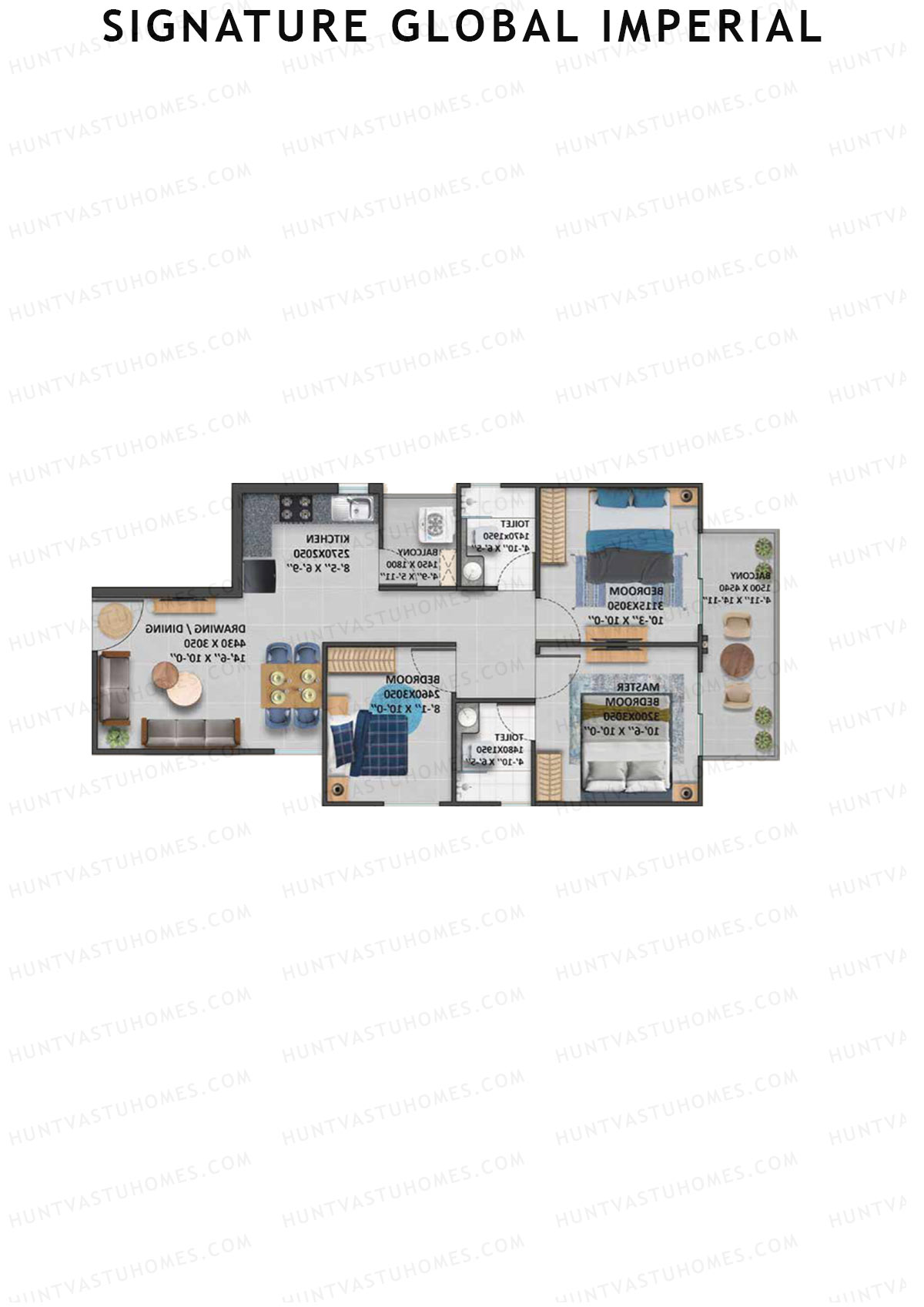 Signature Global Imperial Tower 4 Unit 4 Floor Plan