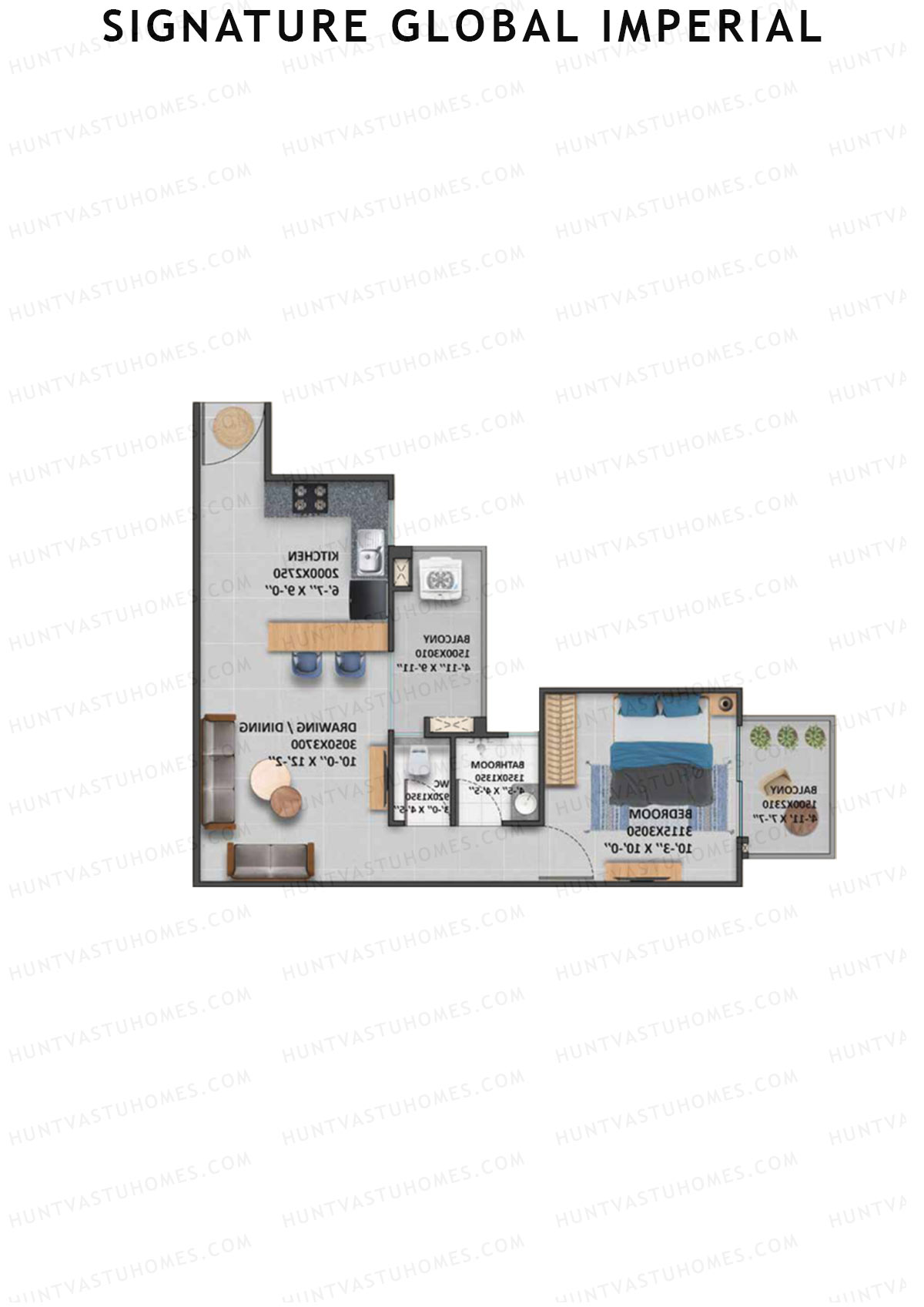 Signature Global Imperial Tower 5 Unit 5 Floor Plan