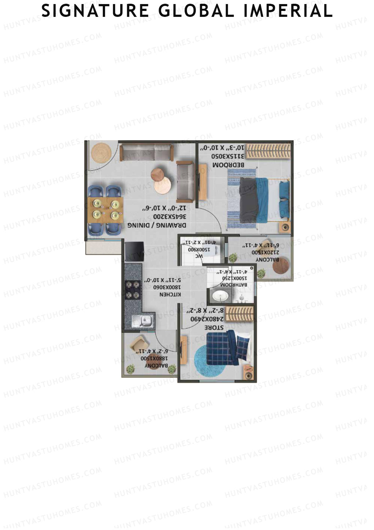 Signature Global Imperial Tower 7 Unit 7 Floor Plan