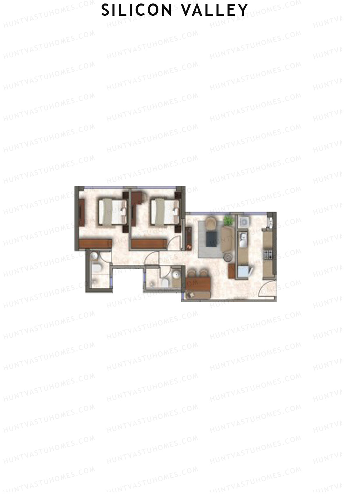 Silicon Valley Tower A Unit 4 Floor Plan