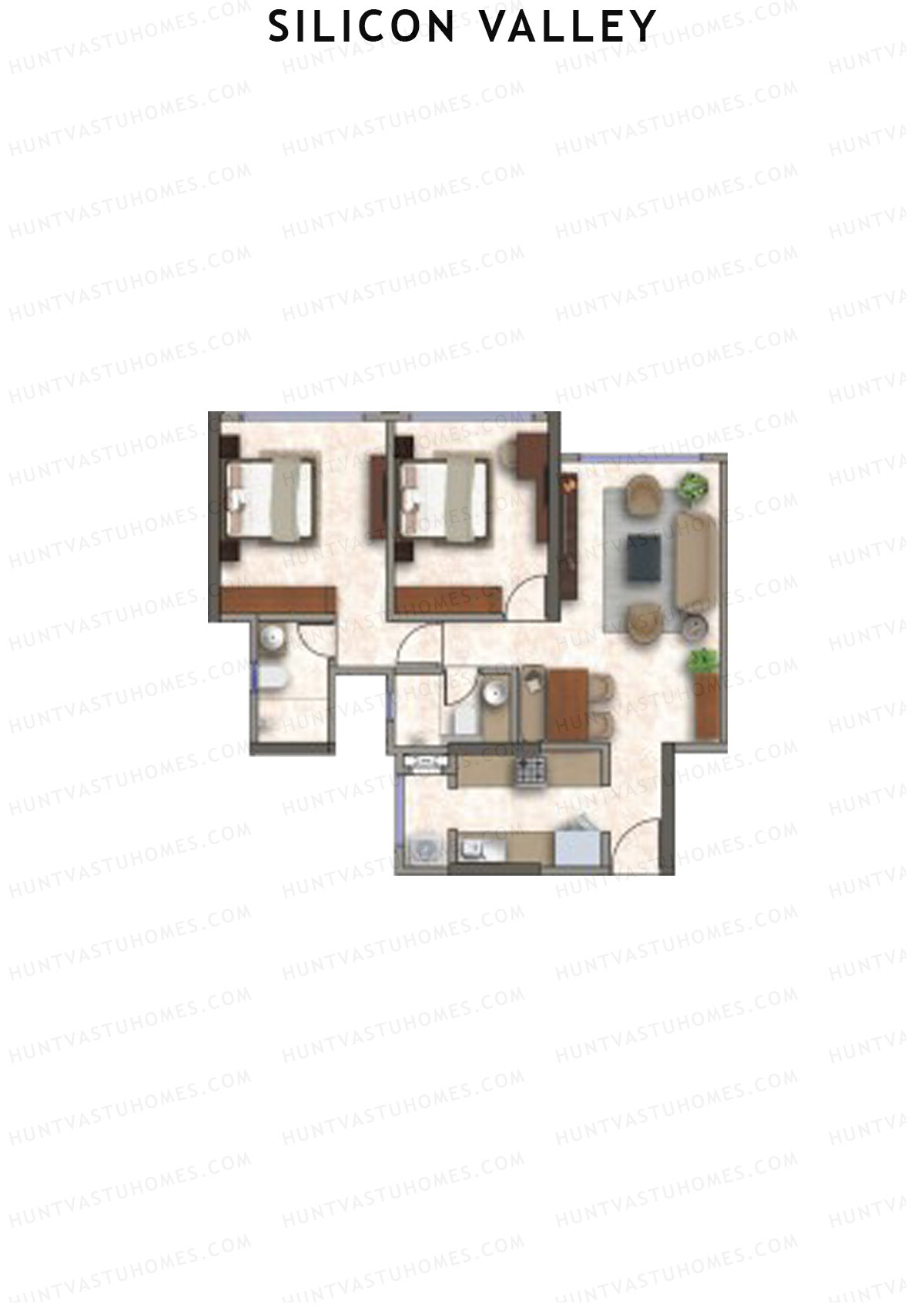 Silicon Valley Tower A Unit 5 Floor Plan