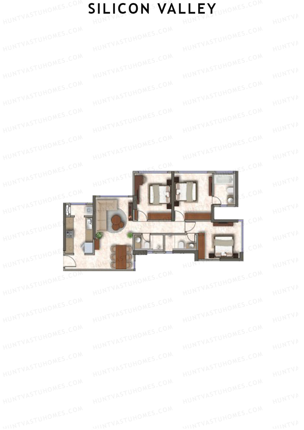Silicon Valley Tower A Unit 7 Floor Plan