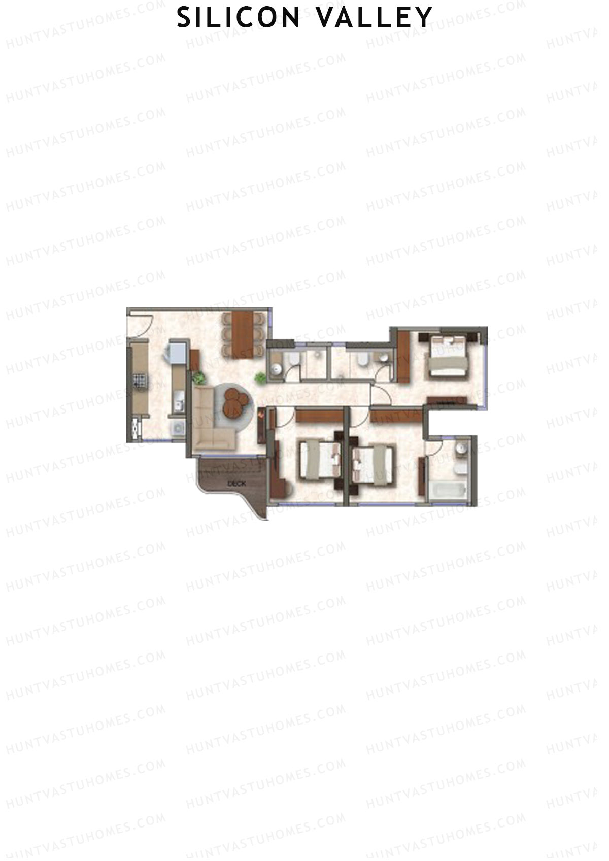 Silicon Valley Tower A Unit 8 Floor Plan