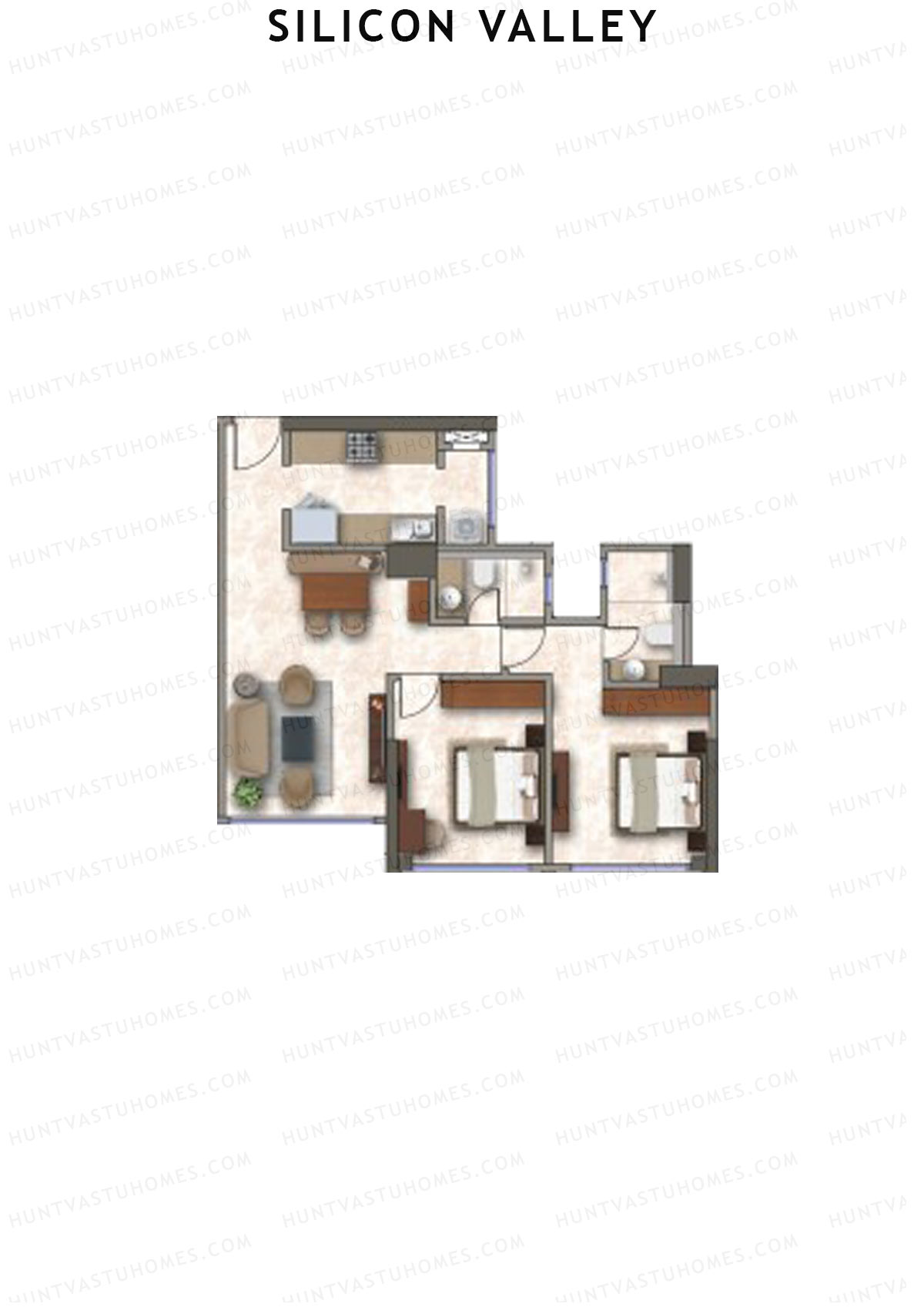 Silicon Valley Tower B Unit 1 Floor Plan