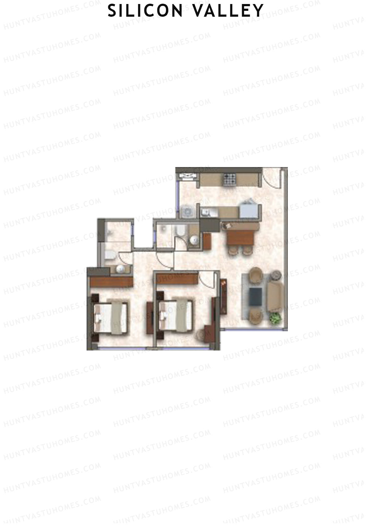 Silicon Valley Tower B Unit 2 Floor Plan