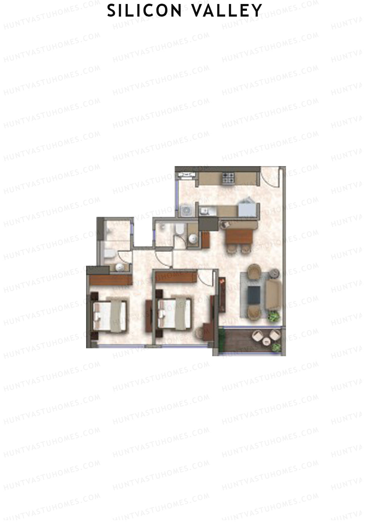 Silicon Valley Tower B Unit 2 Floor Plan