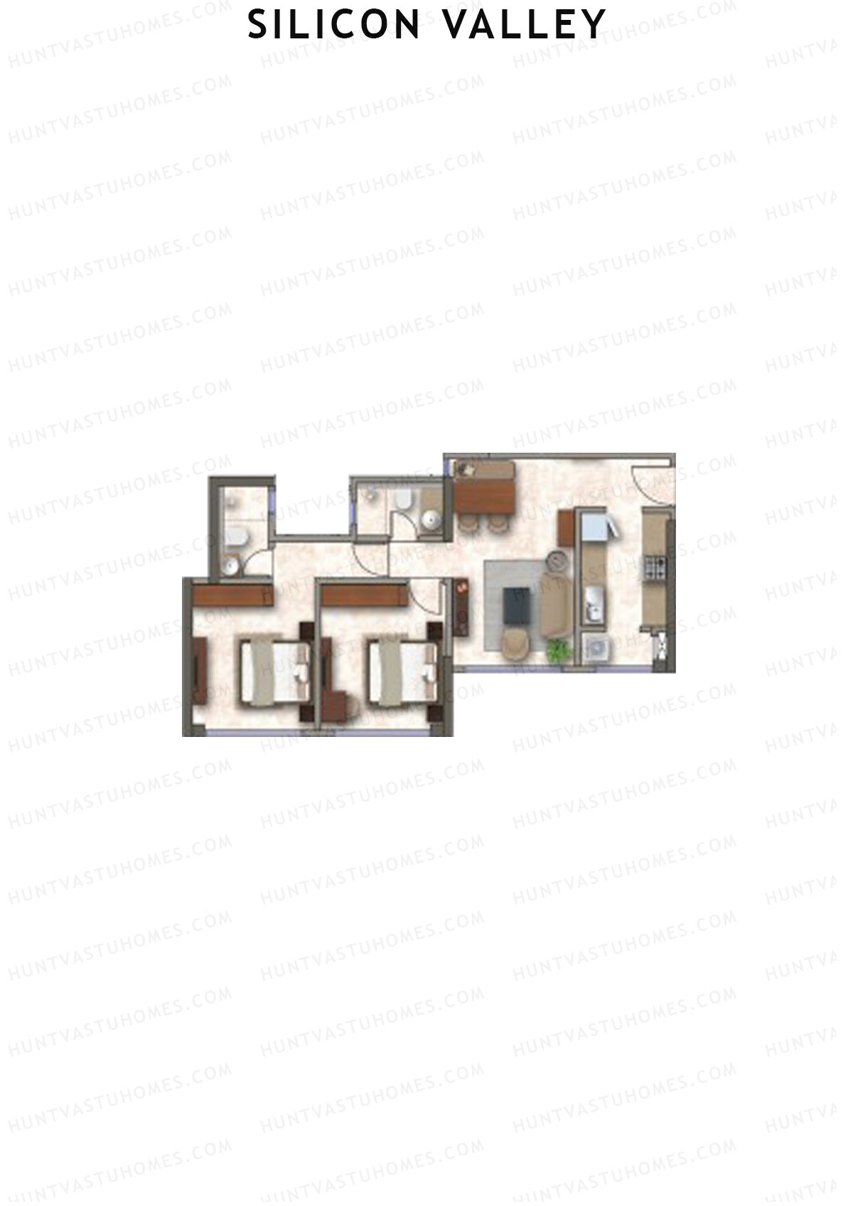 Silicon Valley Tower B Unit 3 Floor Plan