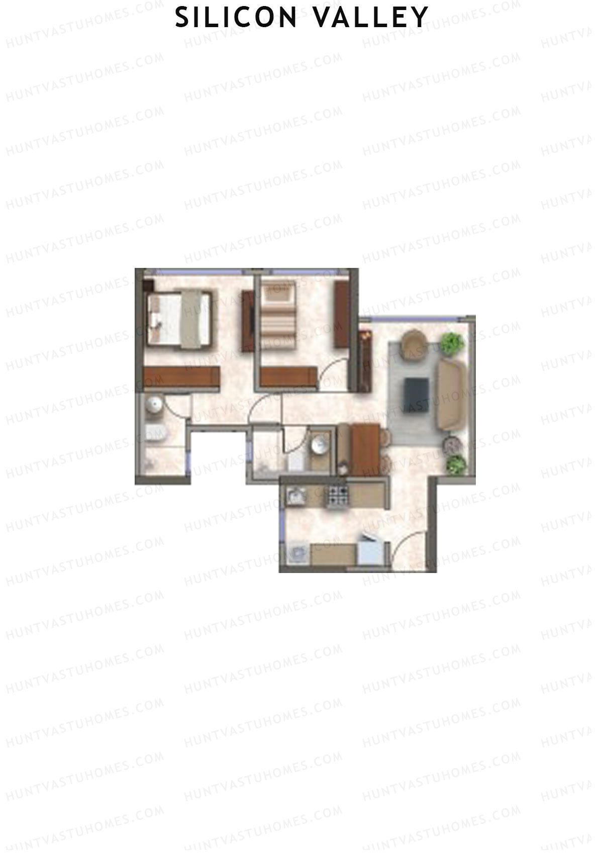 Silicon Valley Tower B Unit 5 Floor Plan
