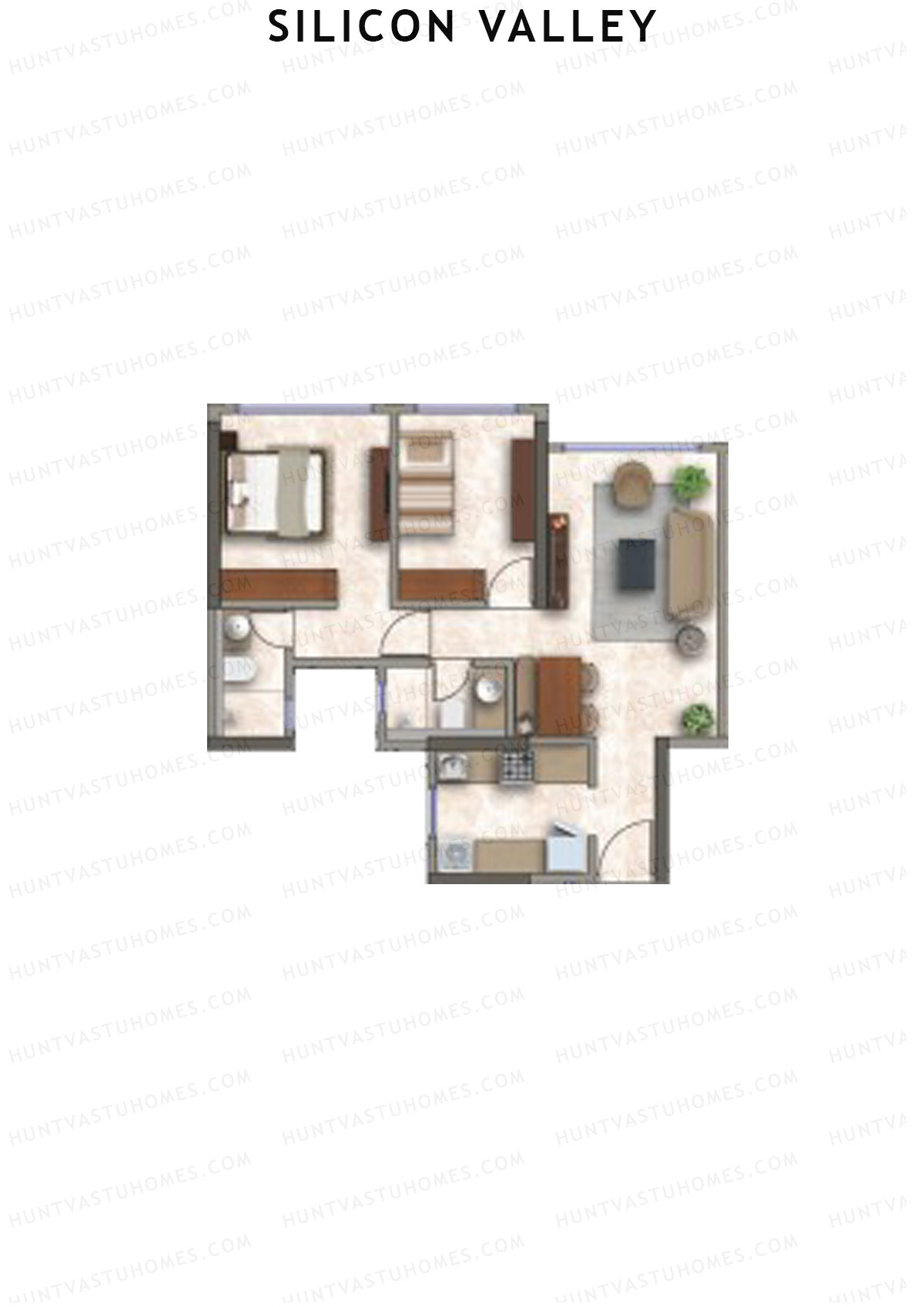Silicon Valley Tower B Unit 5 Floor Plan