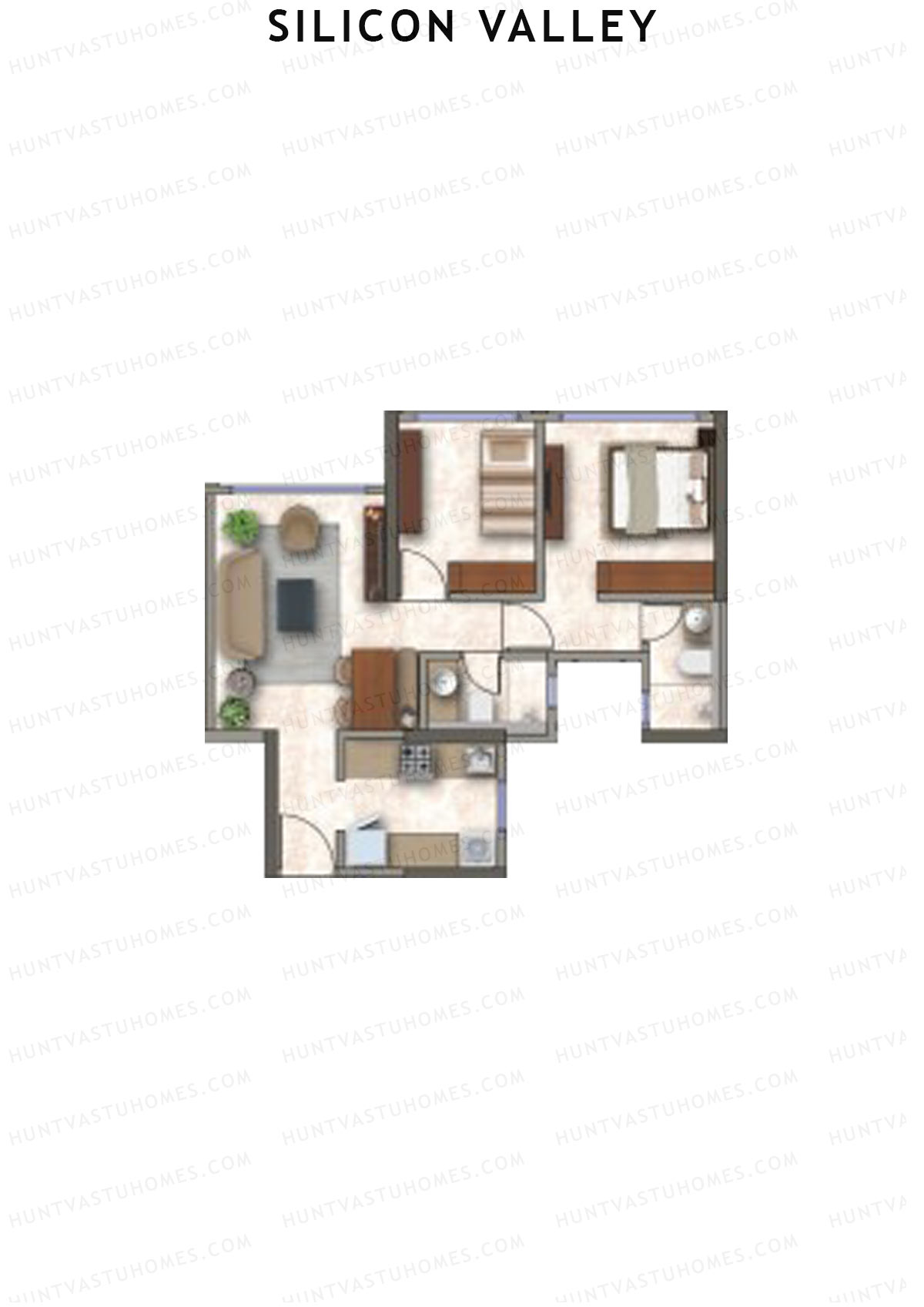 Silicon Valley Tower B Unit 6 Floor Plan