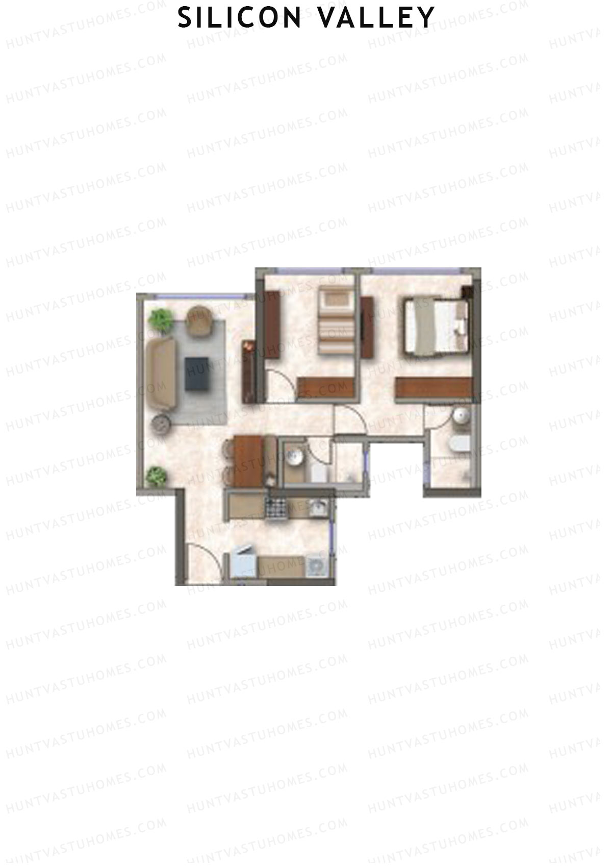 Silicon Valley Tower B Unit 6 Floor Plan