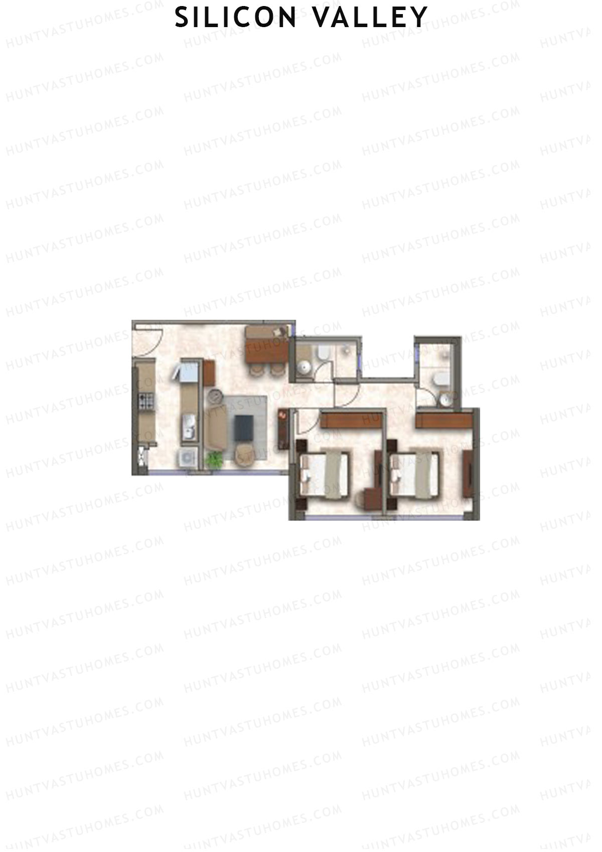 Silicon Valley Tower B Unit 8 Floor Plan