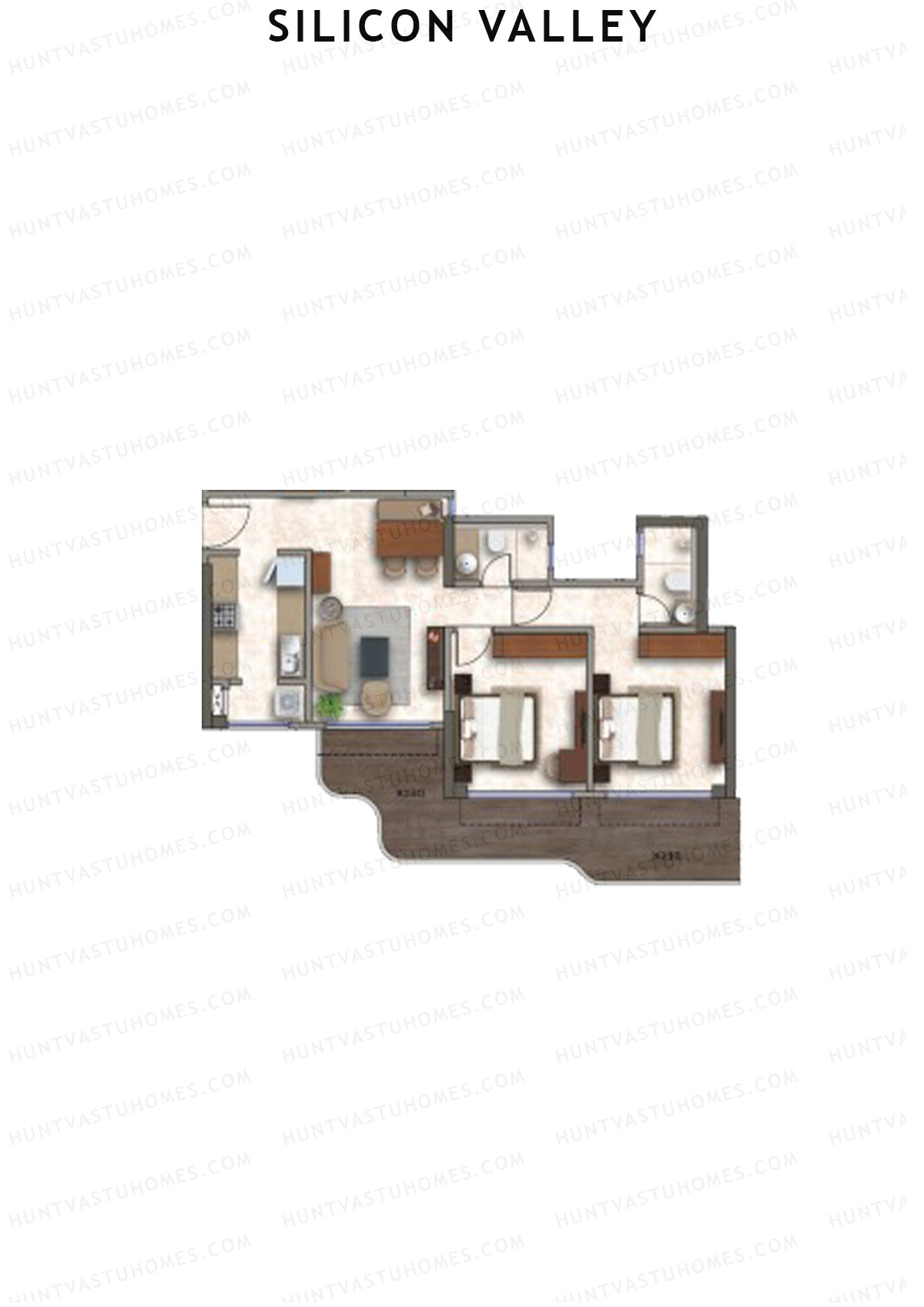 Silicon Valley Tower B Unit 8 Floor Plan