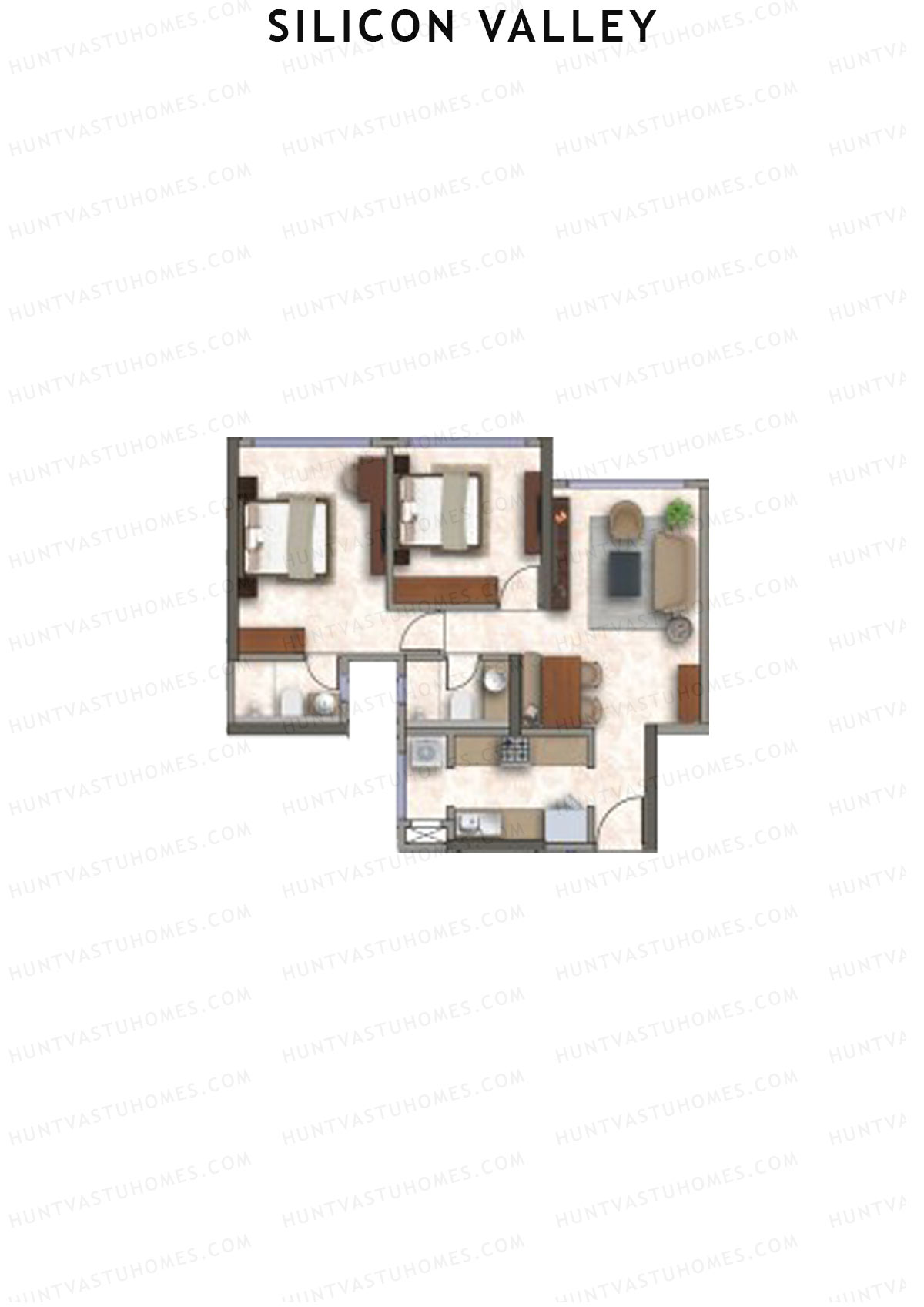 Silicon Valley Tower C Unit 5 Floor Plan