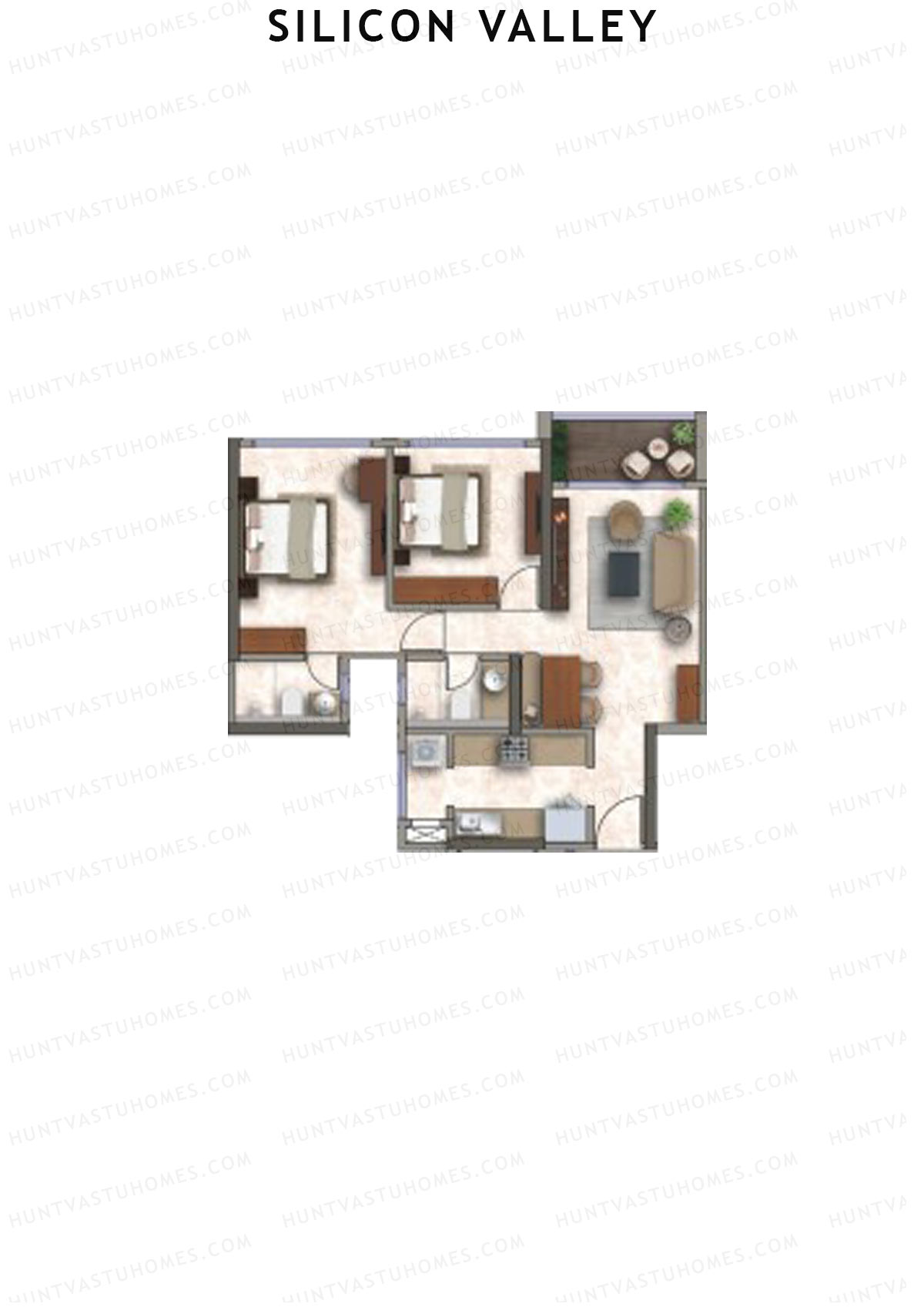 Silicon Valley Tower C Unit 5 Floor Plan