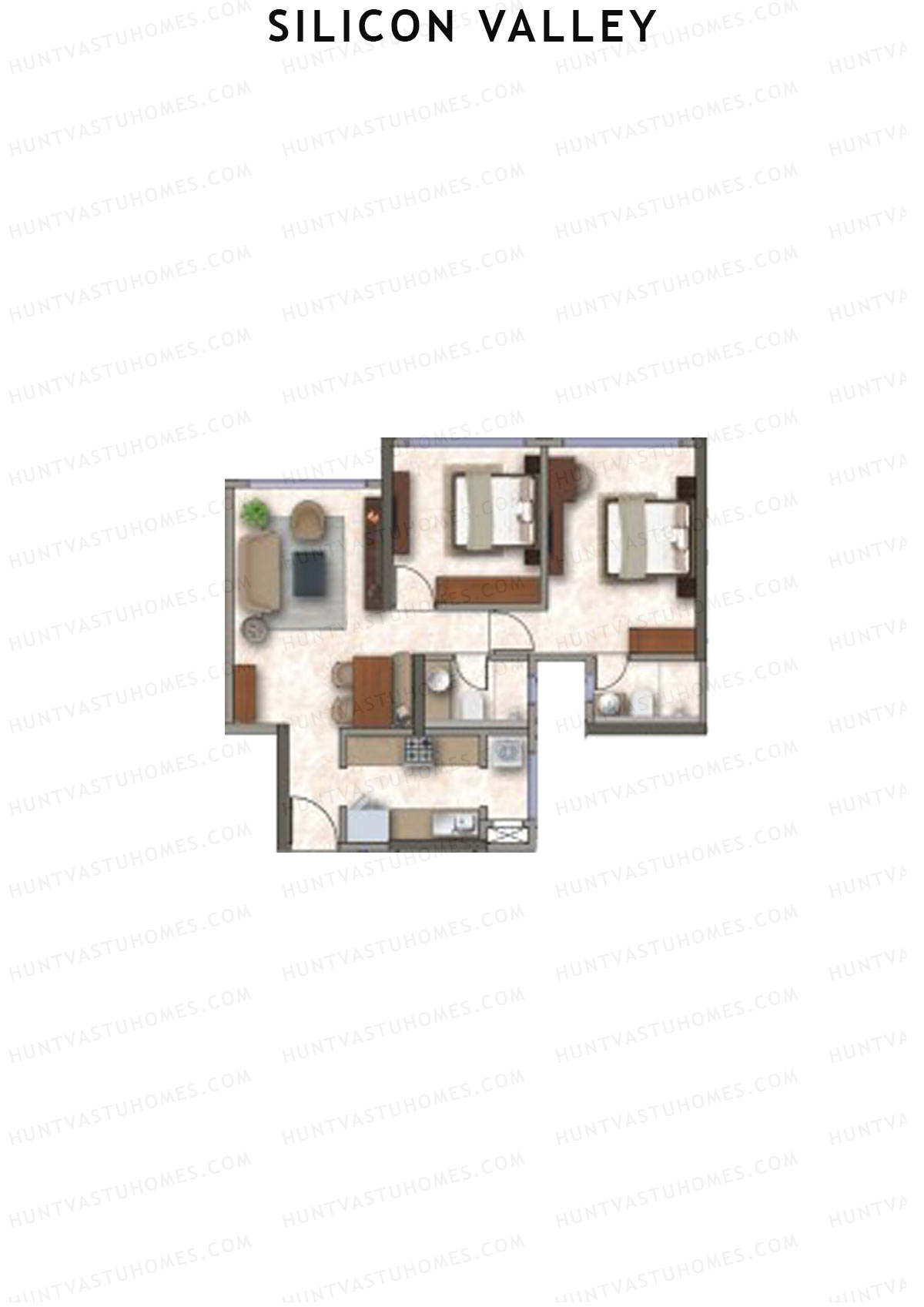 Silicon Valley Tower C Unit 6 Floor Plan