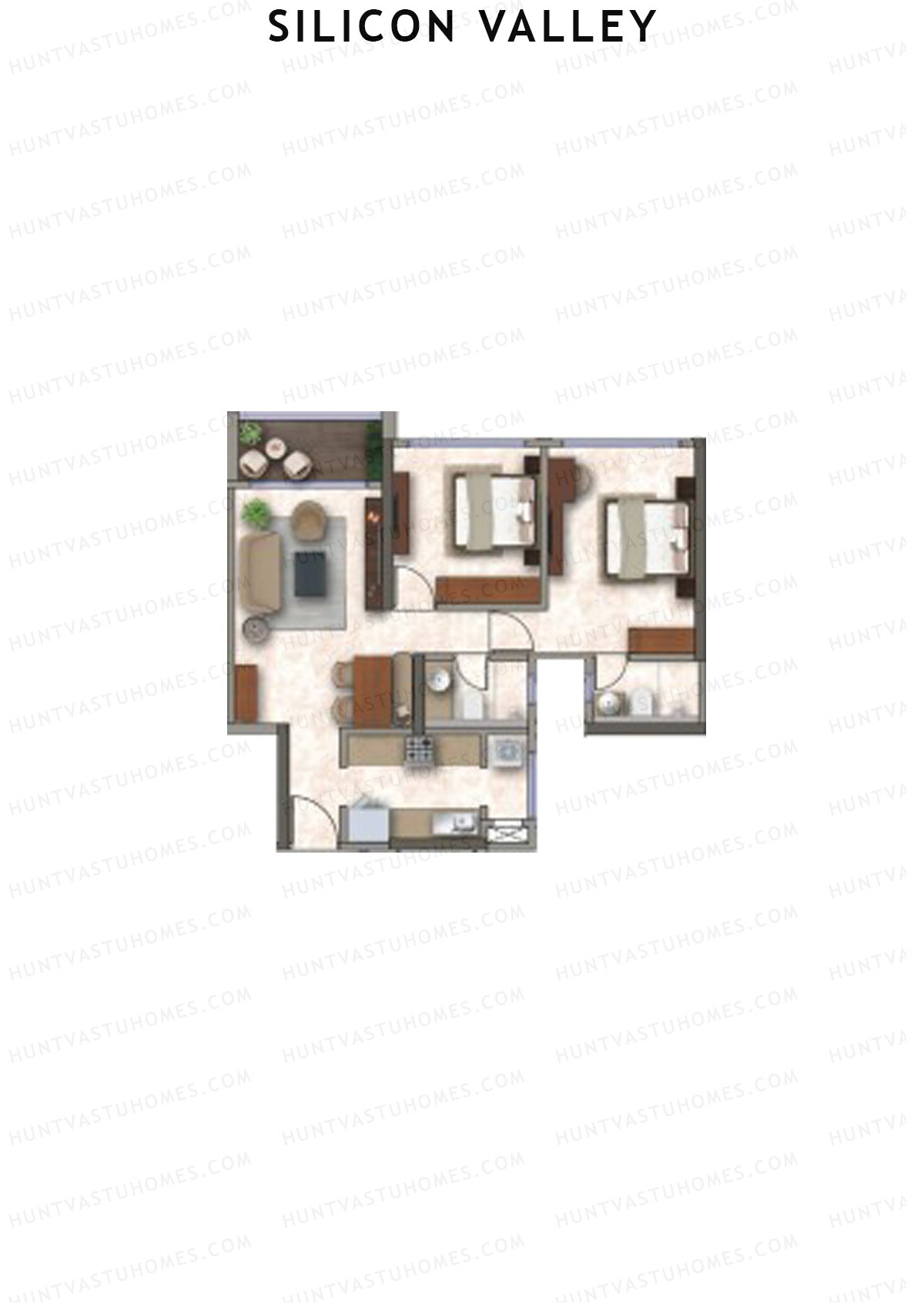 Silicon Valley Tower C Unit 6 Floor Plan