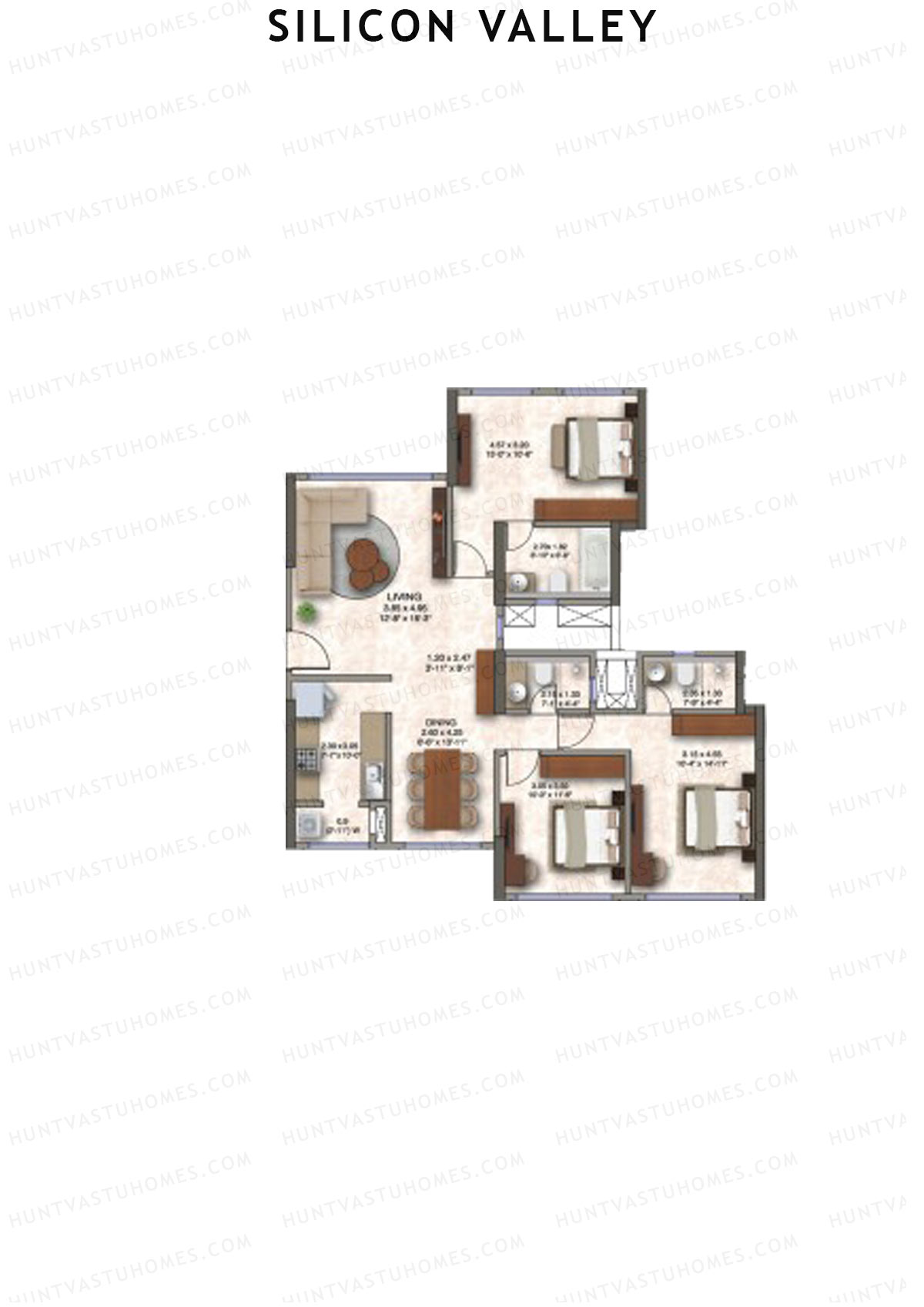 Silicon Valley Tower C Unit 7 Floor Plan