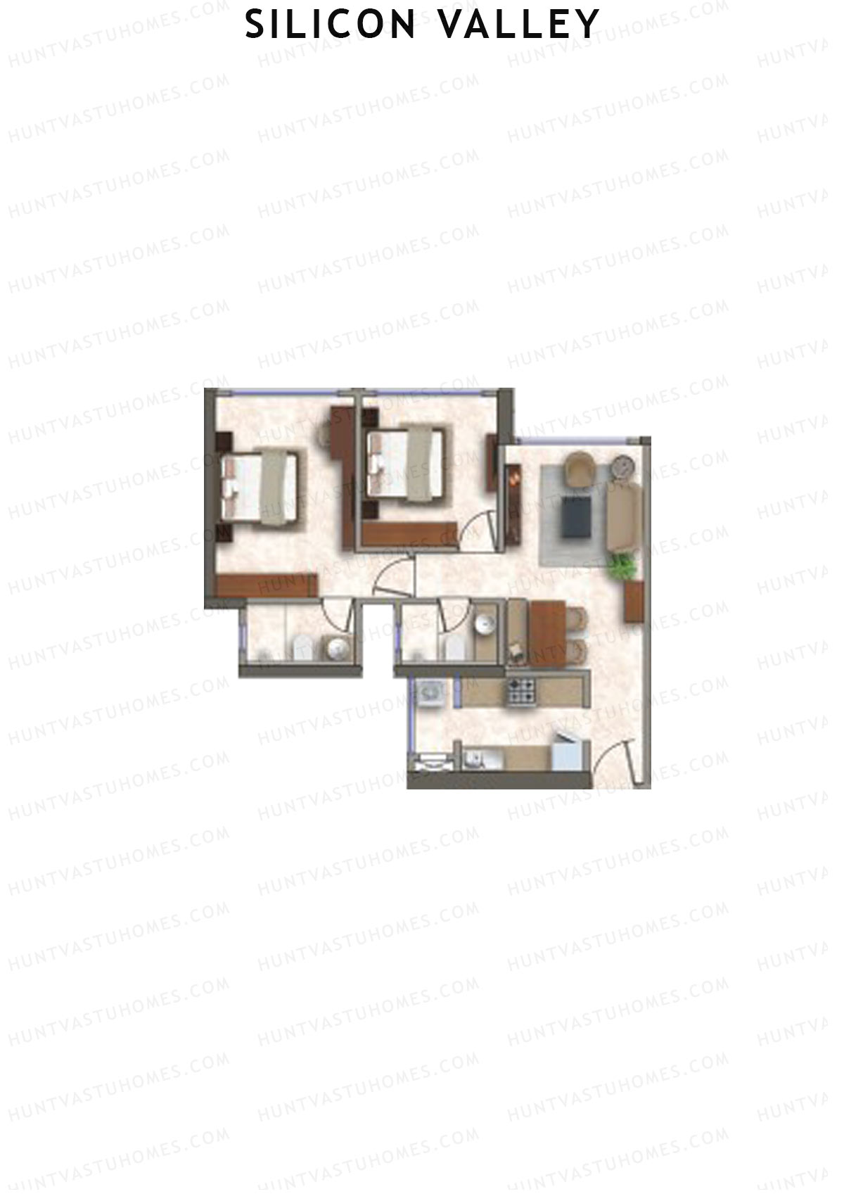 Silicon Valley Tower D Unit 4 Floor Plan