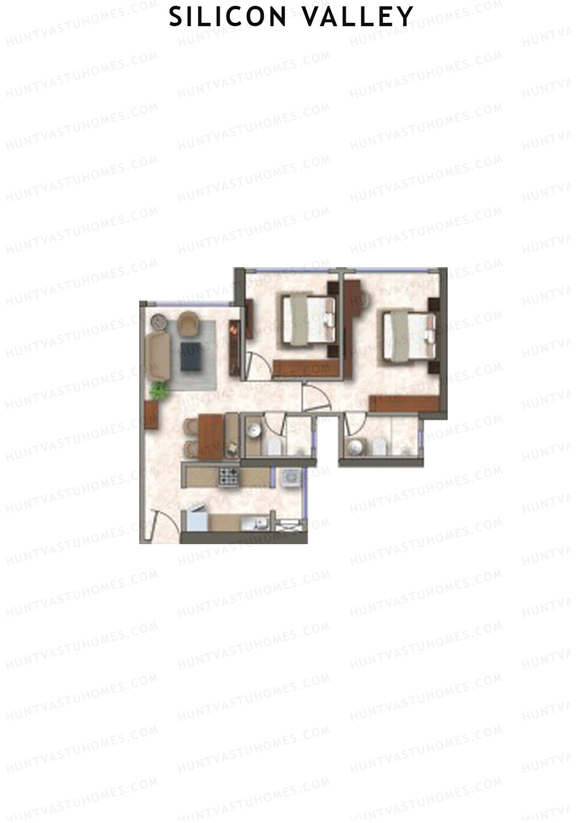 Silicon Valley Tower D Unit 5 Floor Plan