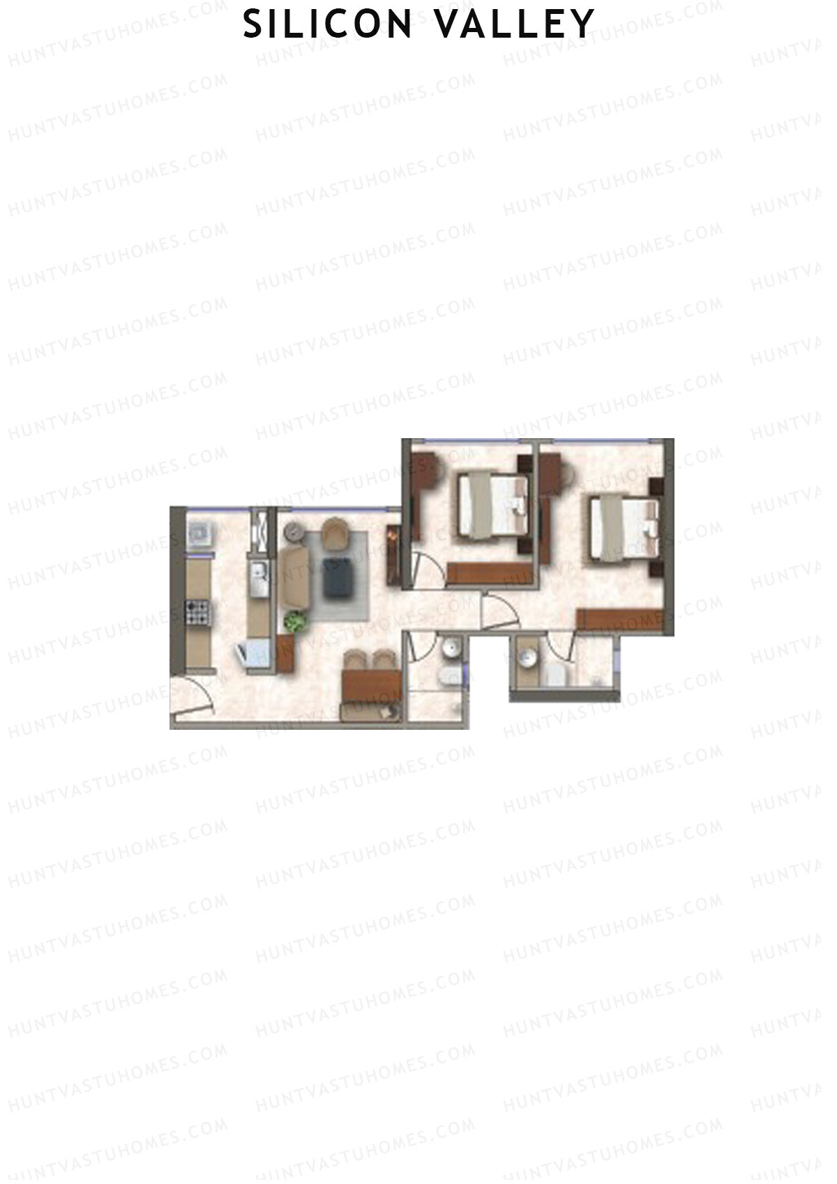 Silicon Valley Tower D Unit 6 Floor Plan