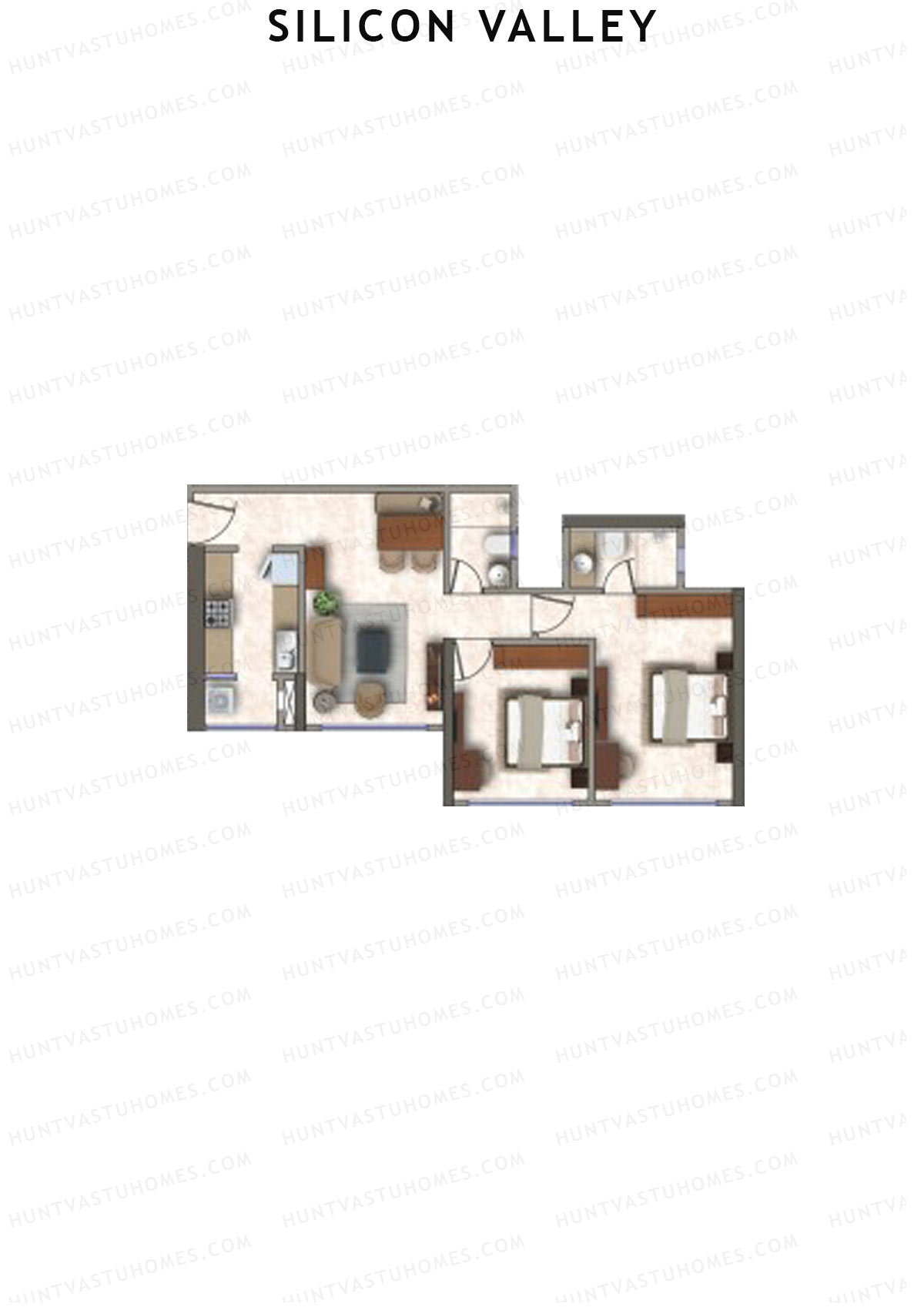 Silicon Valley Tower D Unit 7 Floor Plan