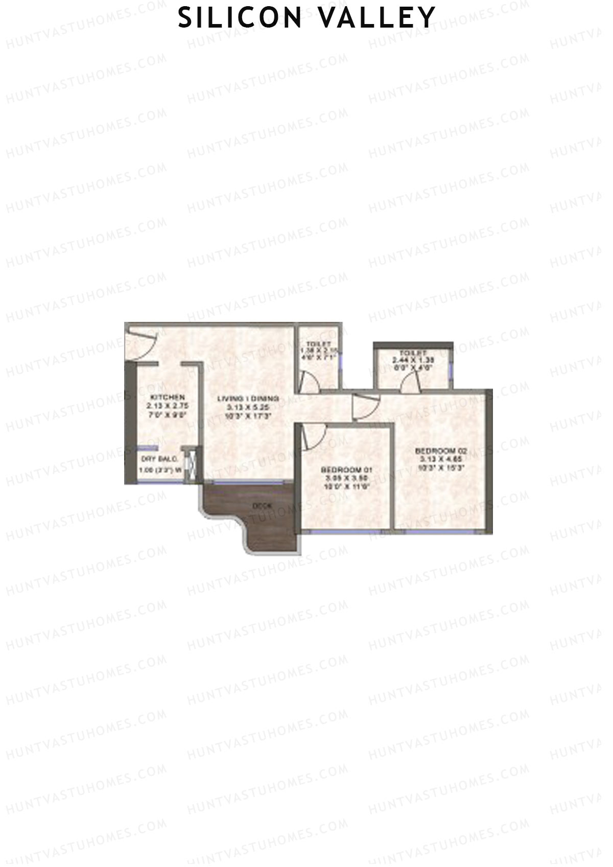 Silicon Valley Tower D Unit 7 Floor Plan