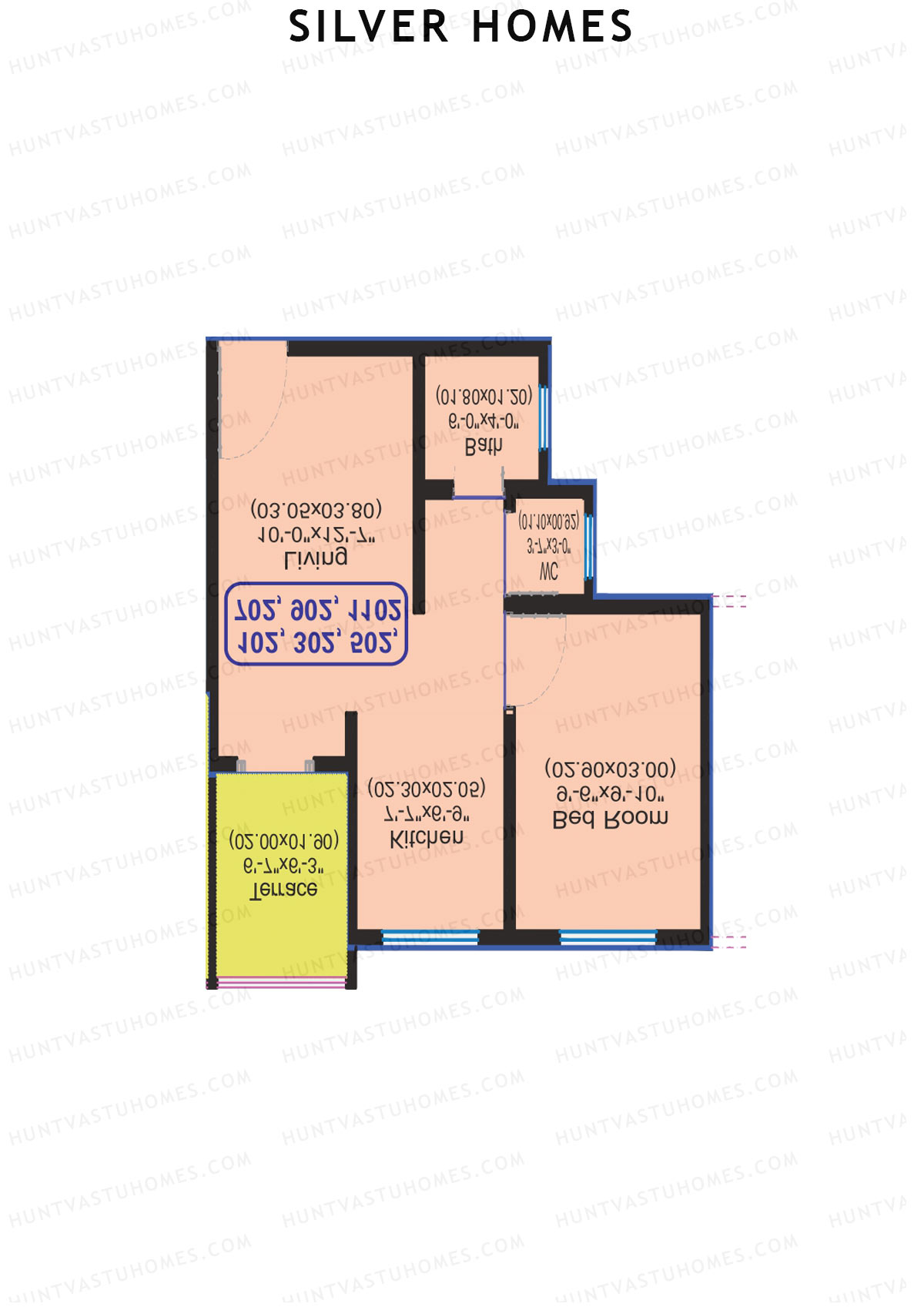 Silver Homes Tower A Unit 11 Floor Plan