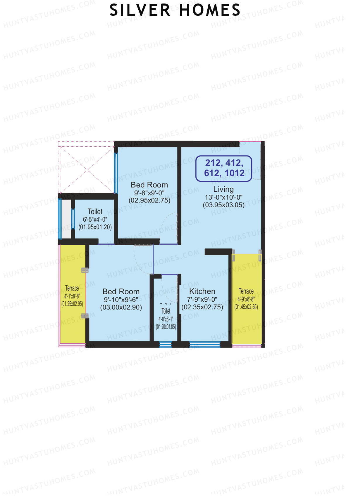 Silver Homes Tower A Unit 12 Floor Plan