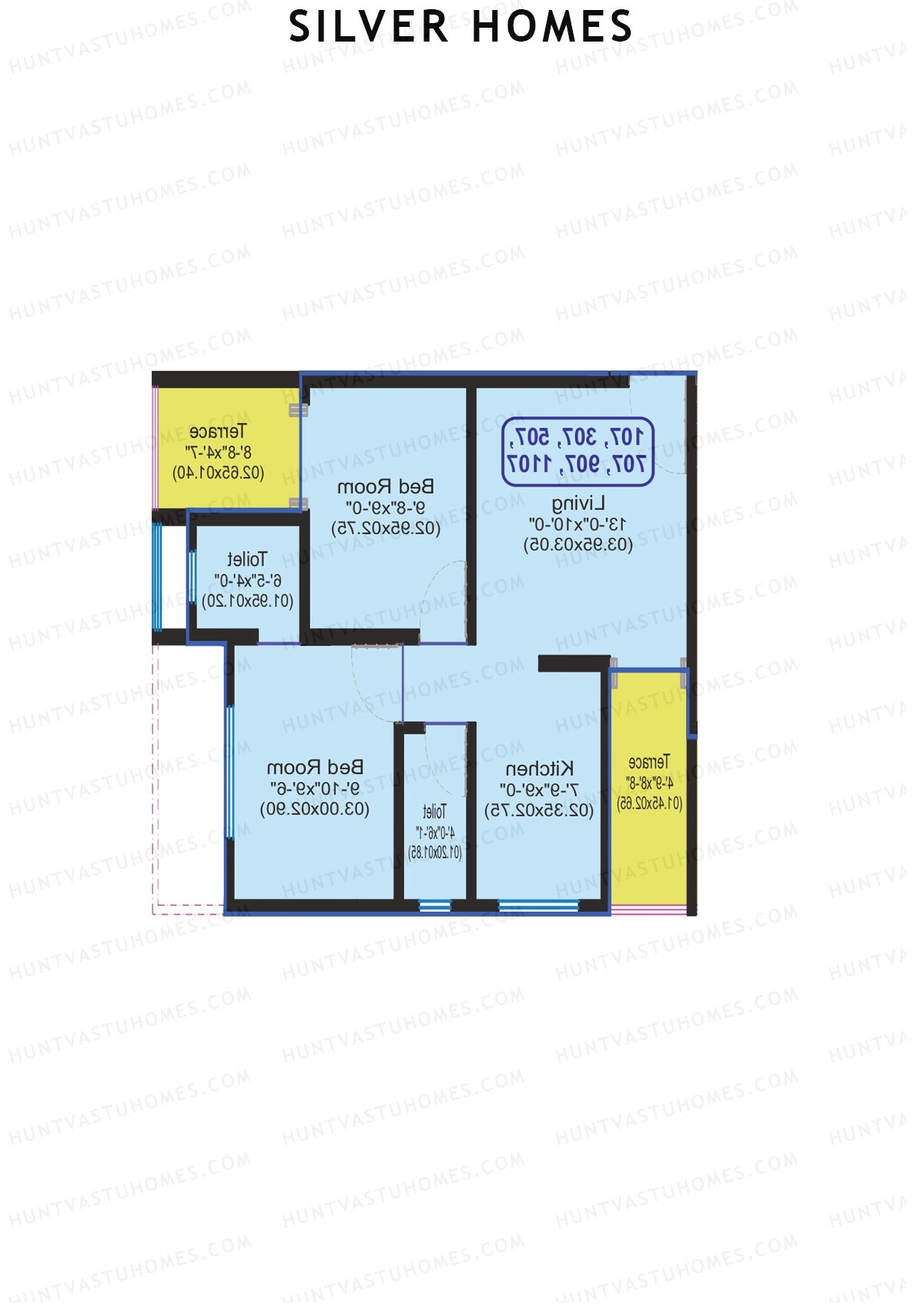 Silver Homes Tower A Unit 12 Floor Plan