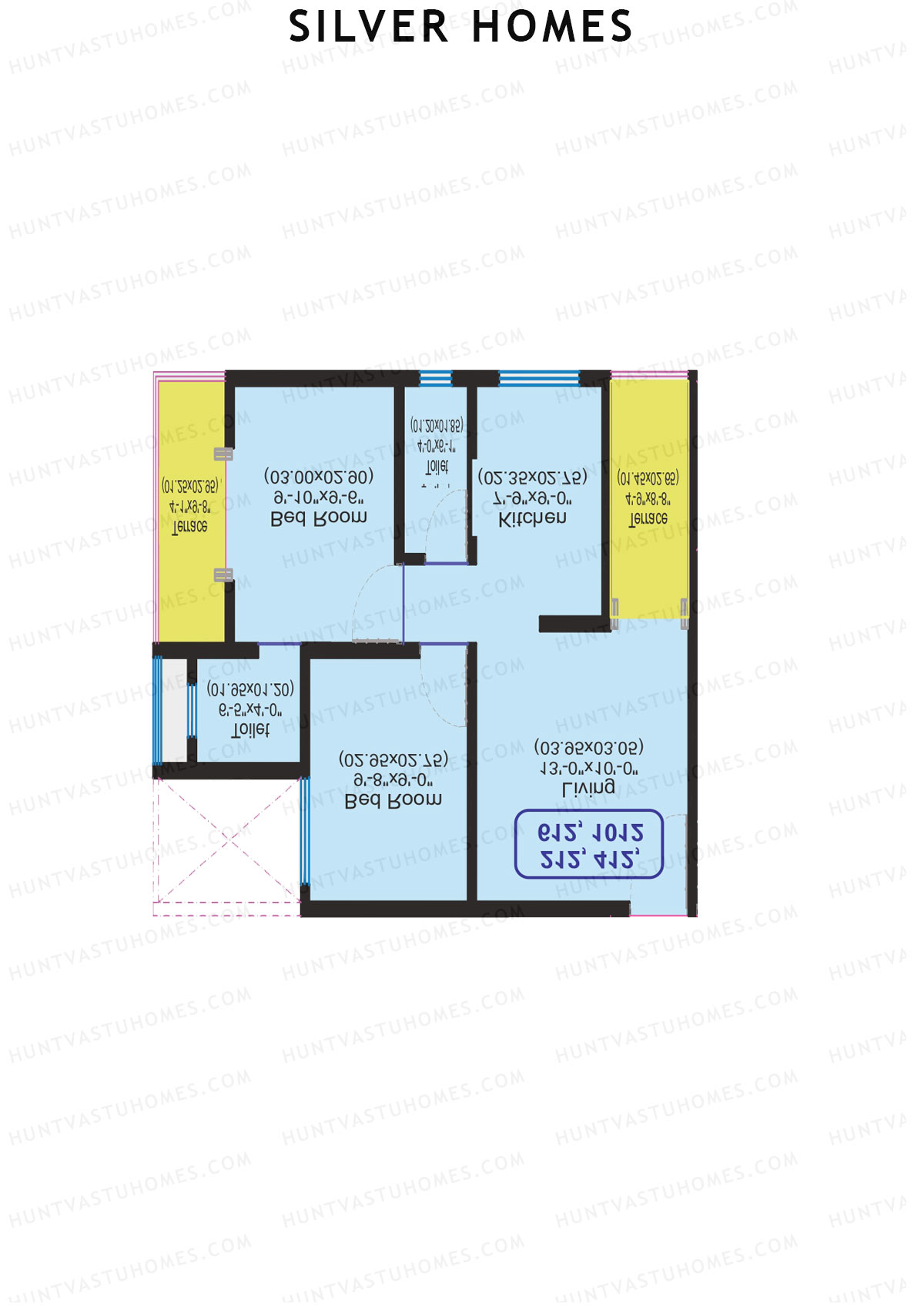 Silver Homes Tower A Unit 1 Floor Plan