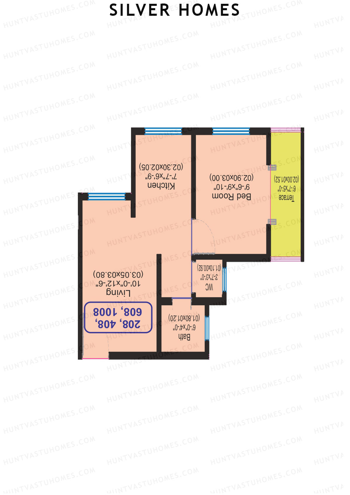 Silver Homes Tower A Unit 4 Floor Plan