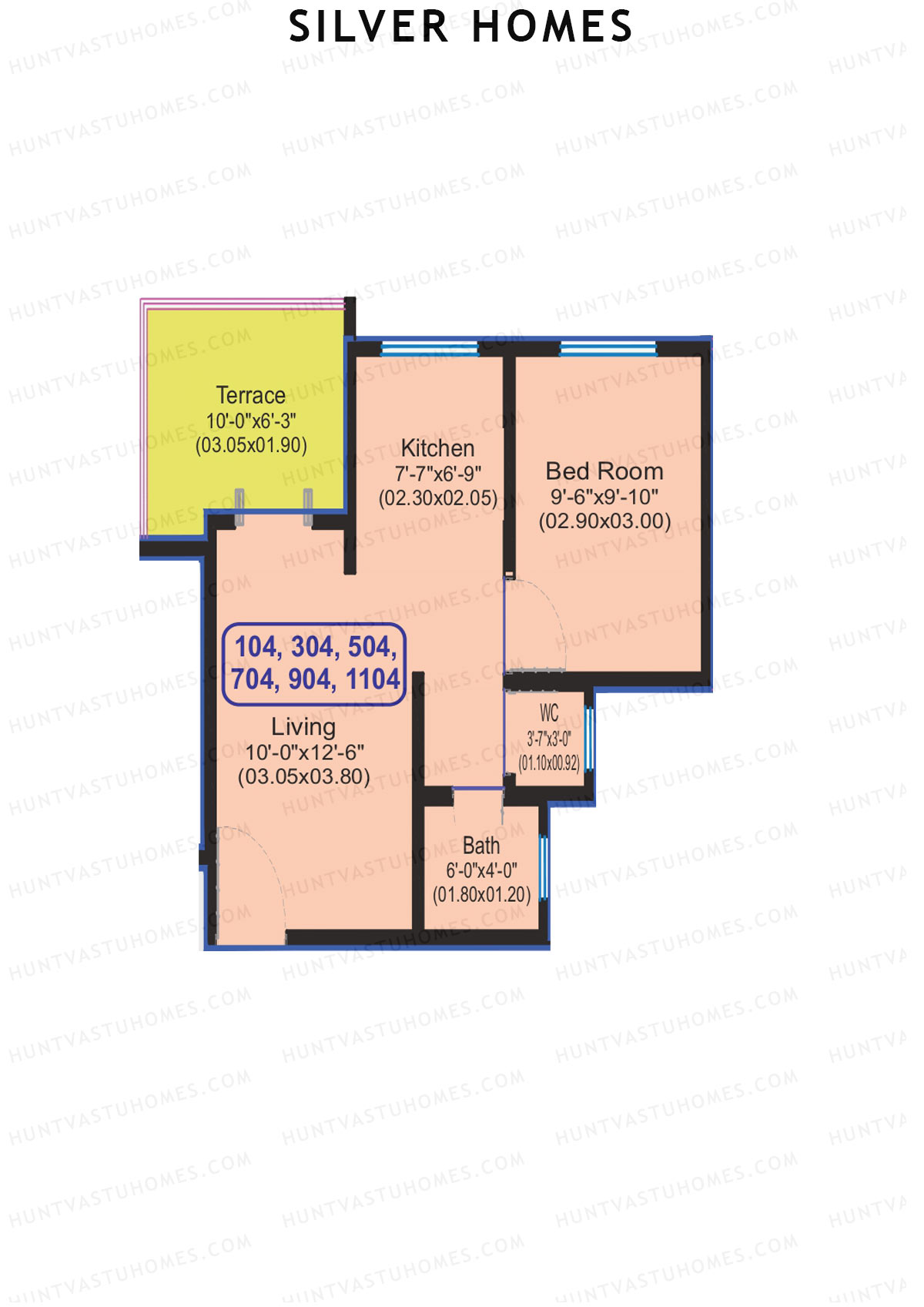 Silver Homes Tower A Unit 4 Floor Plan