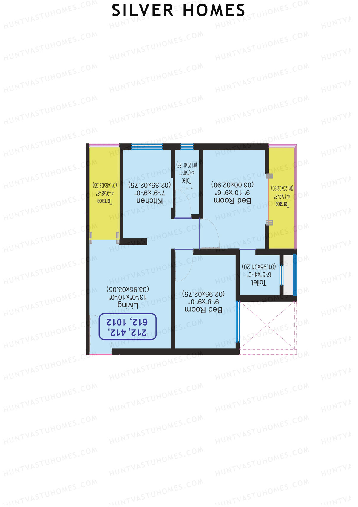 Silver Homes Tower A Unit 6 Floor Plan