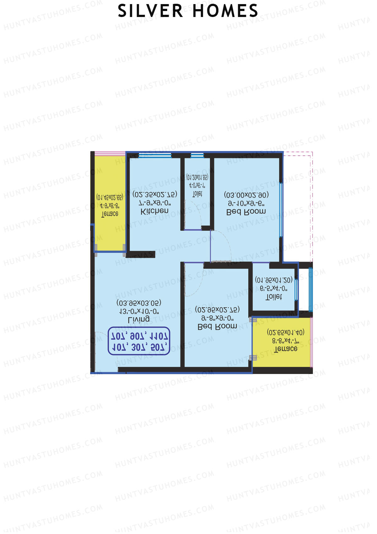 Silver Homes Tower A Unit 6 Floor Plan