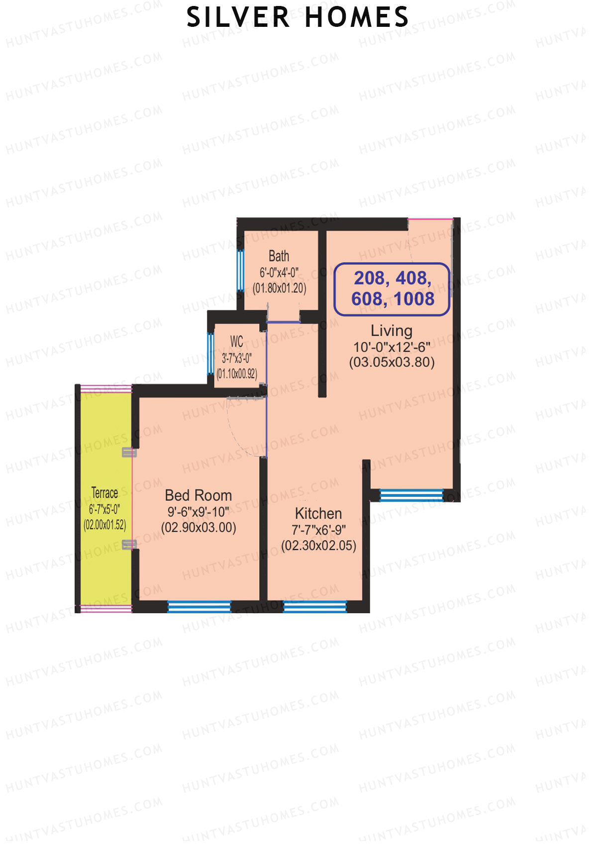 Silver Homes Tower A Unit 8 Floor Plan