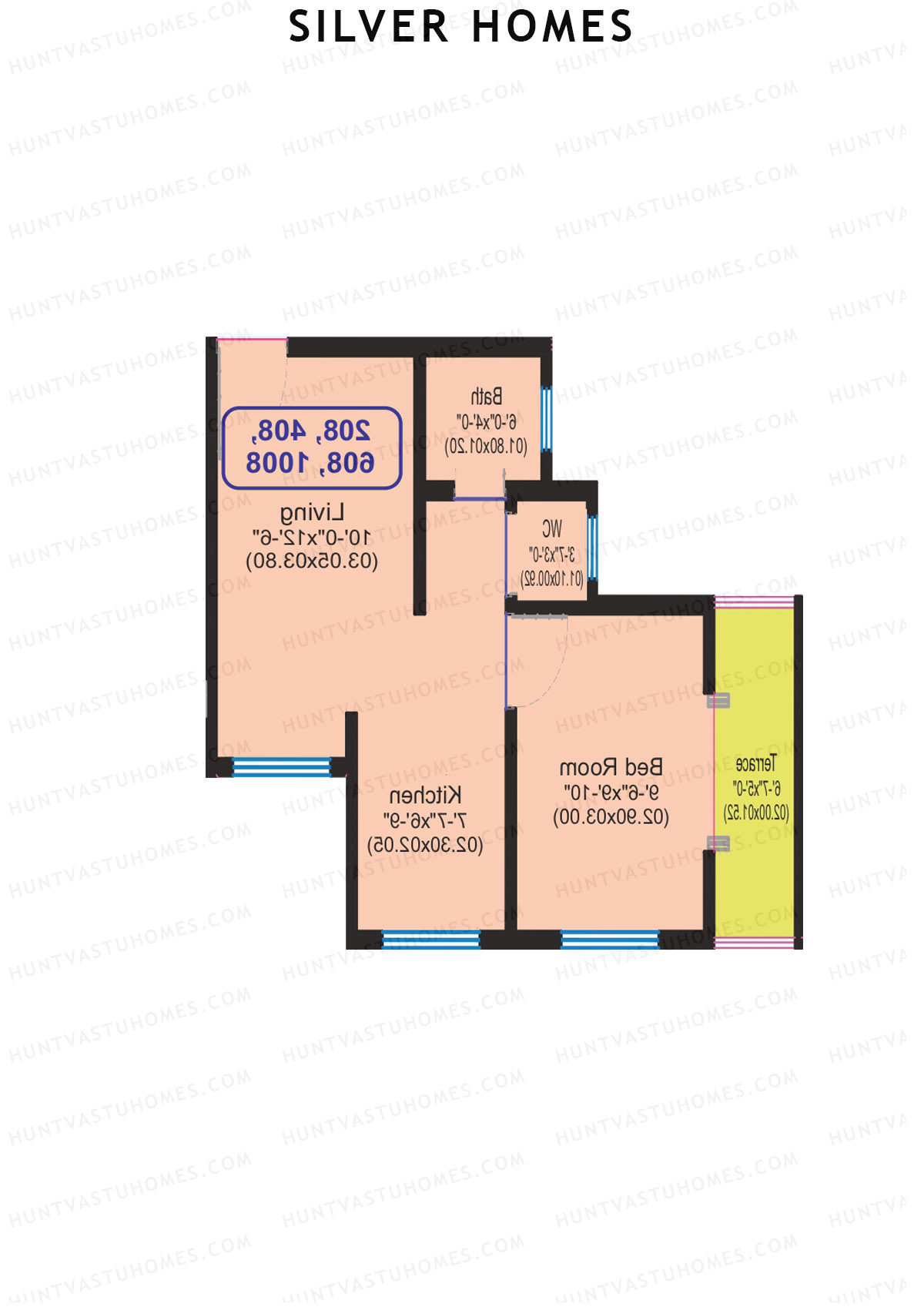 Silver Homes Tower A Unit 9 Floor Plan