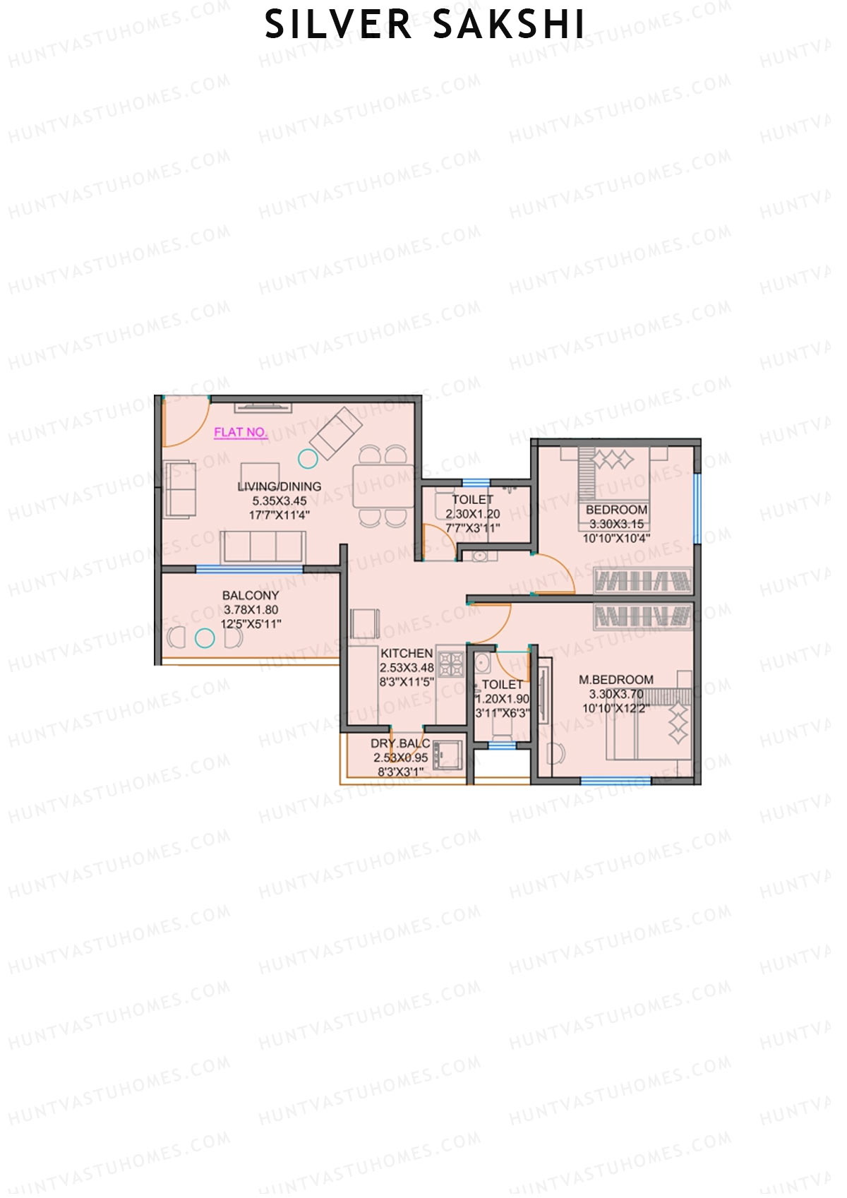 Silver Sakshi Block A Unit 5 Floor Plan