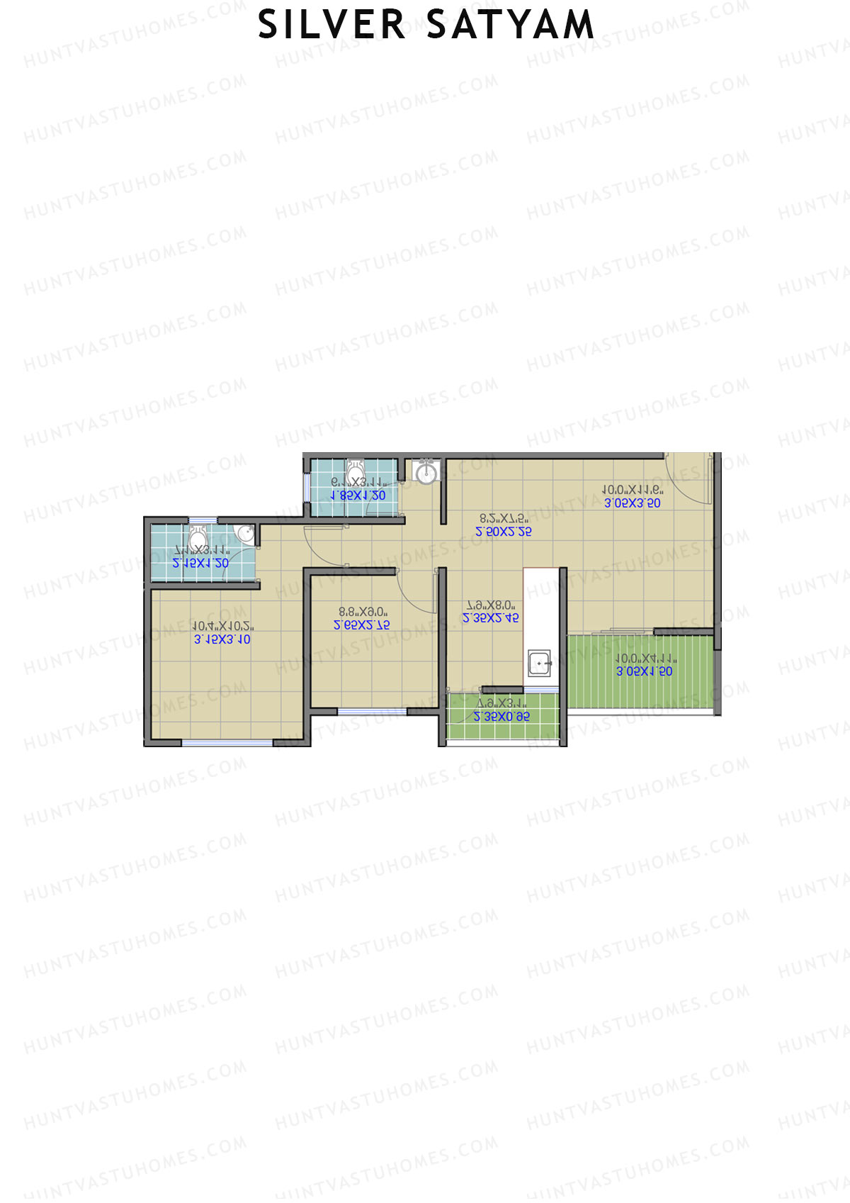 Silver Satyam Tower A Unit 4 Floor Plan