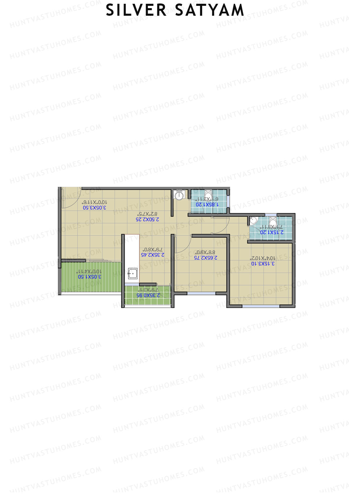 Silver Satyam Tower A Unit 5 Floor Plan