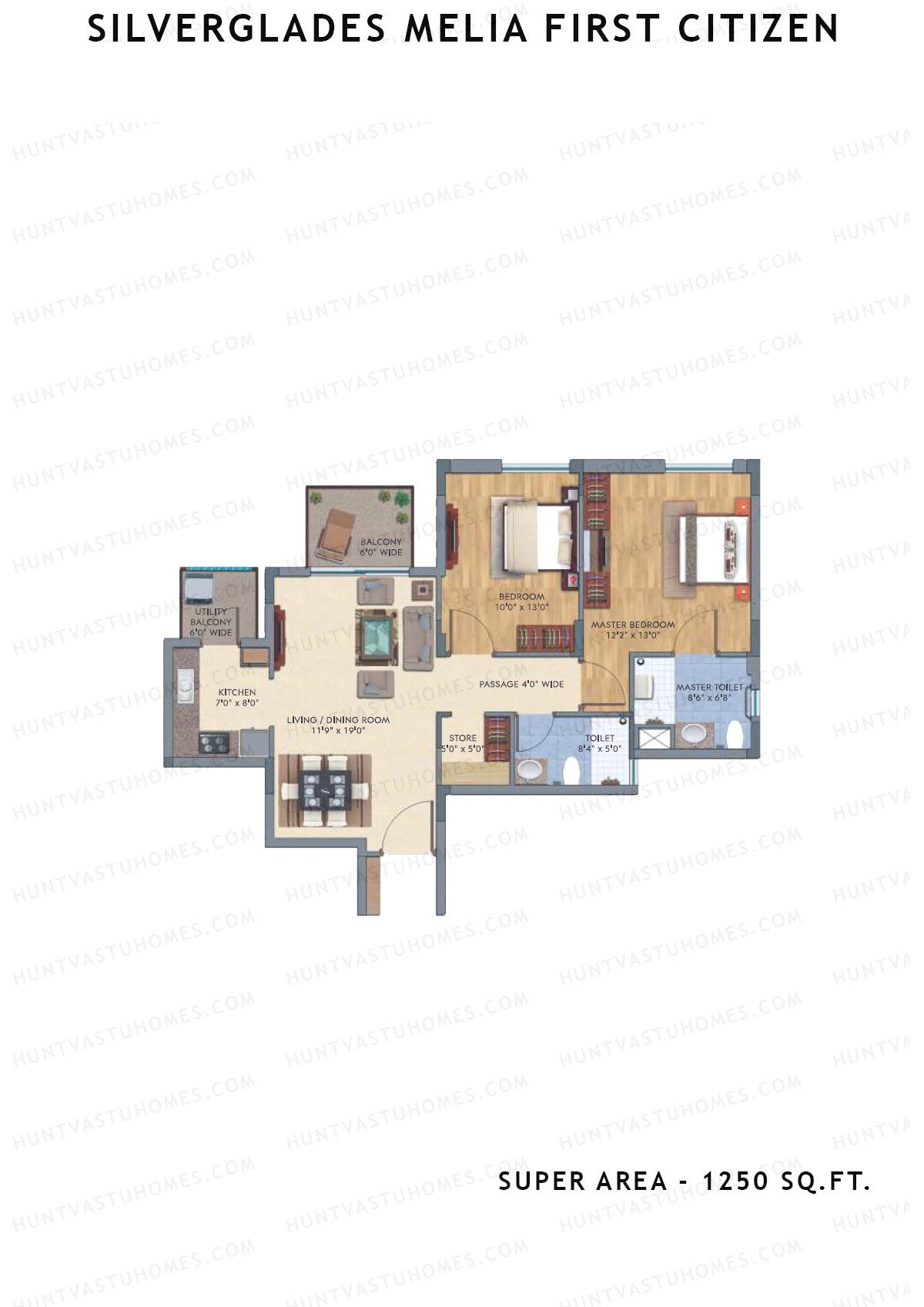 Silverglades Melia First Citizen Tower S1 Unit 2 Floor Plan