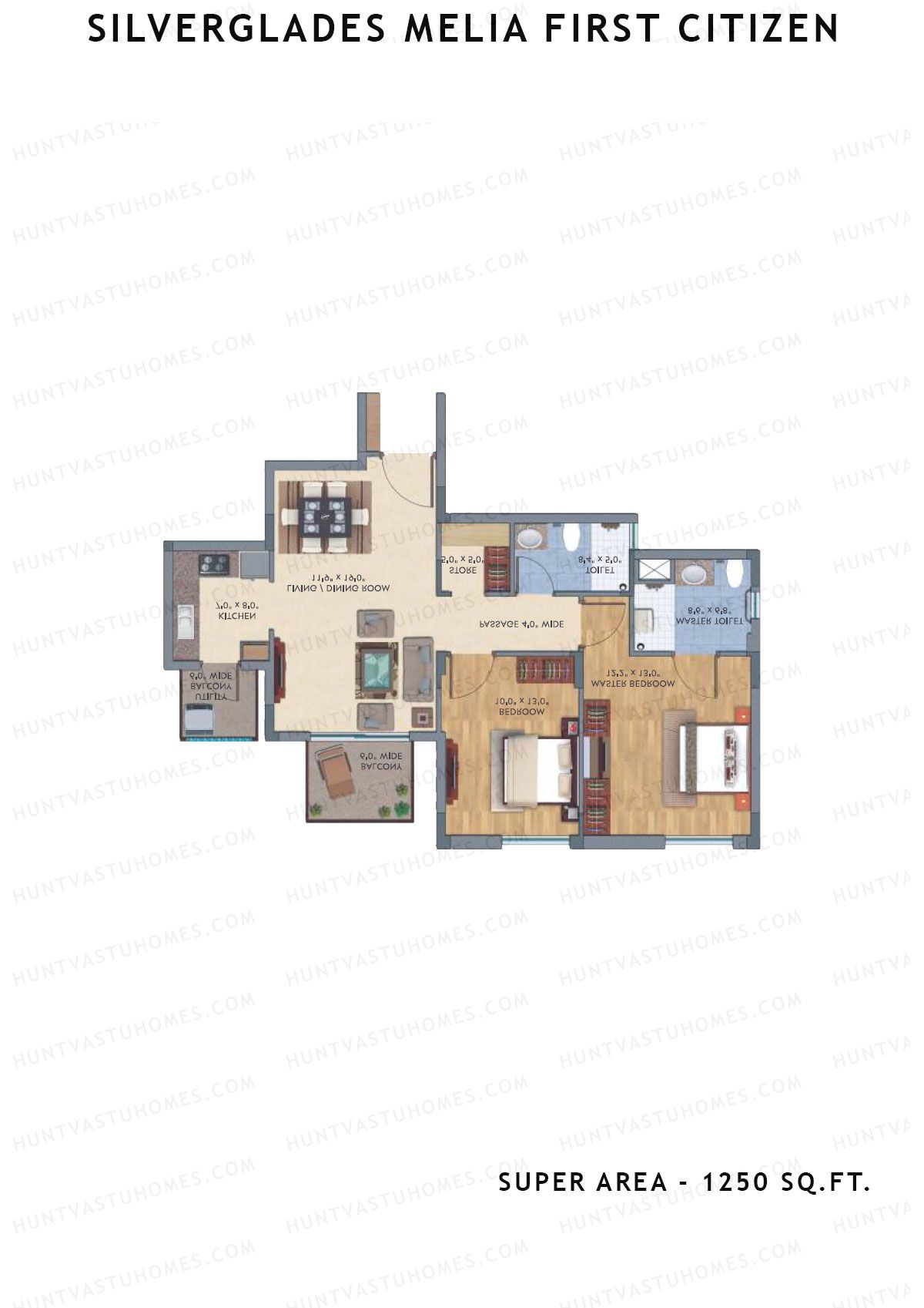 Silverglades Melia First Citizen Tower S1 Unit 5 Floor Plan