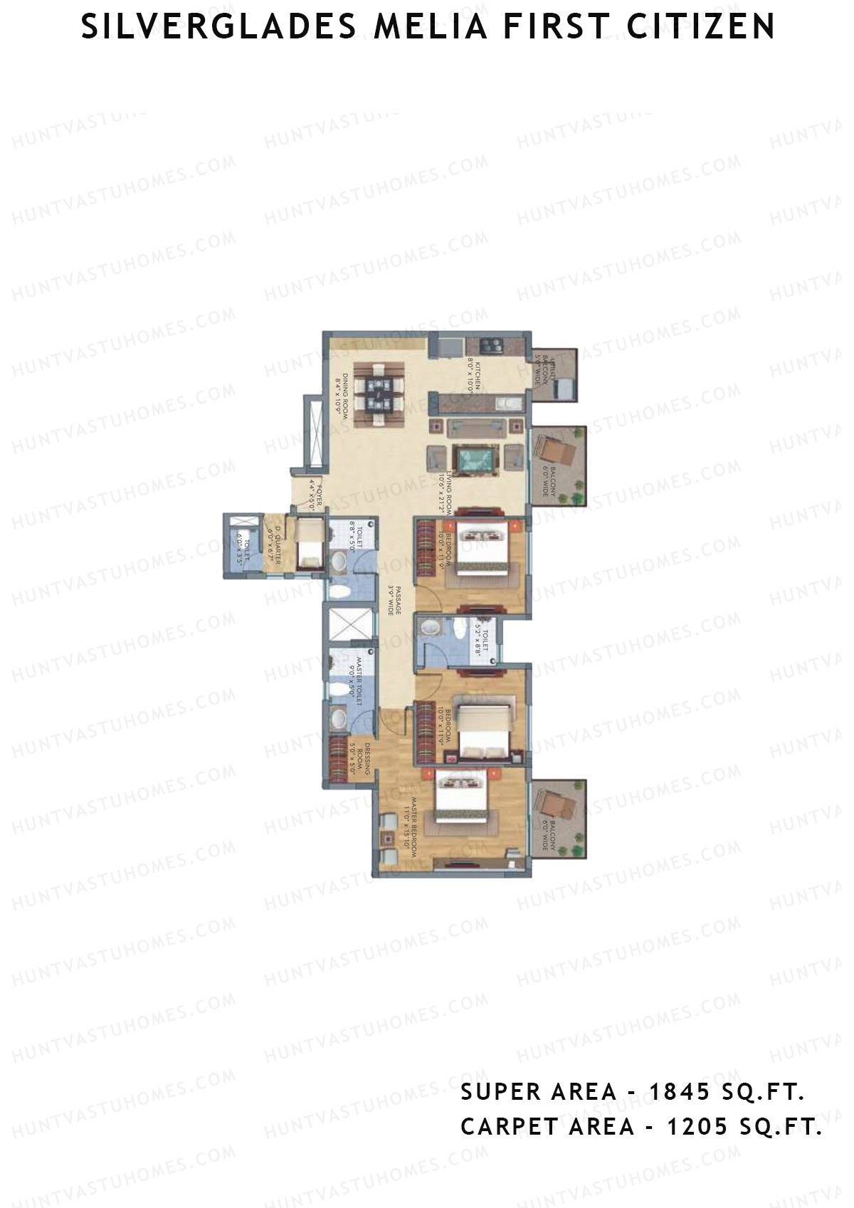 Silverglades Melia First Citizen Tower C Unit 2 Floor Plan