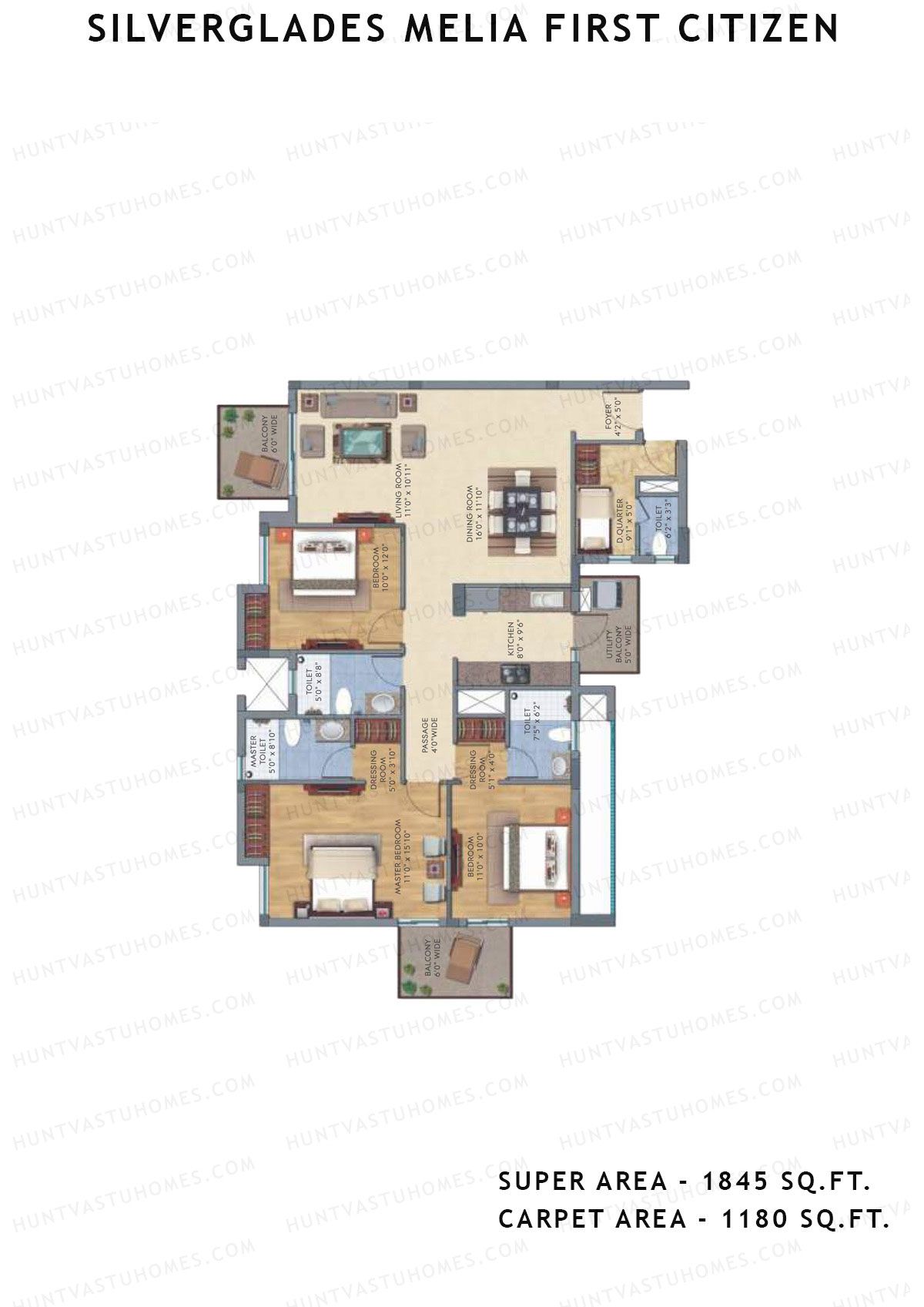 Silverglades Melia First Citizen Tower C Unit 4 Floor Plan