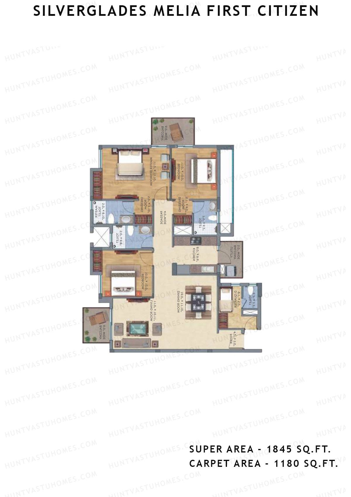 Silverglades Melia First Citizen Tower C Unit 6 Floor Plan
