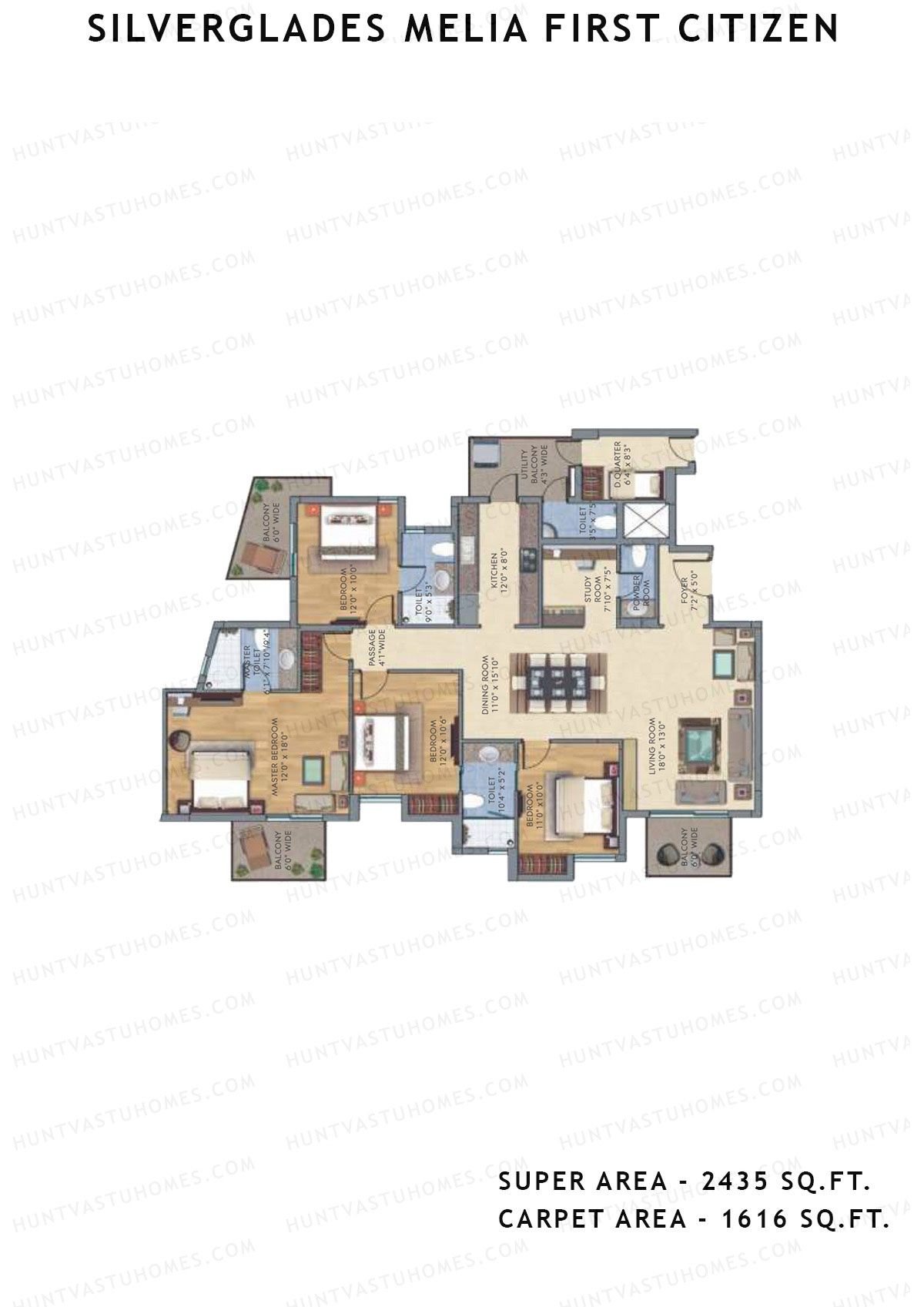 Silverglades Melia First Citizen Tower I Unit 2 Floor Plan