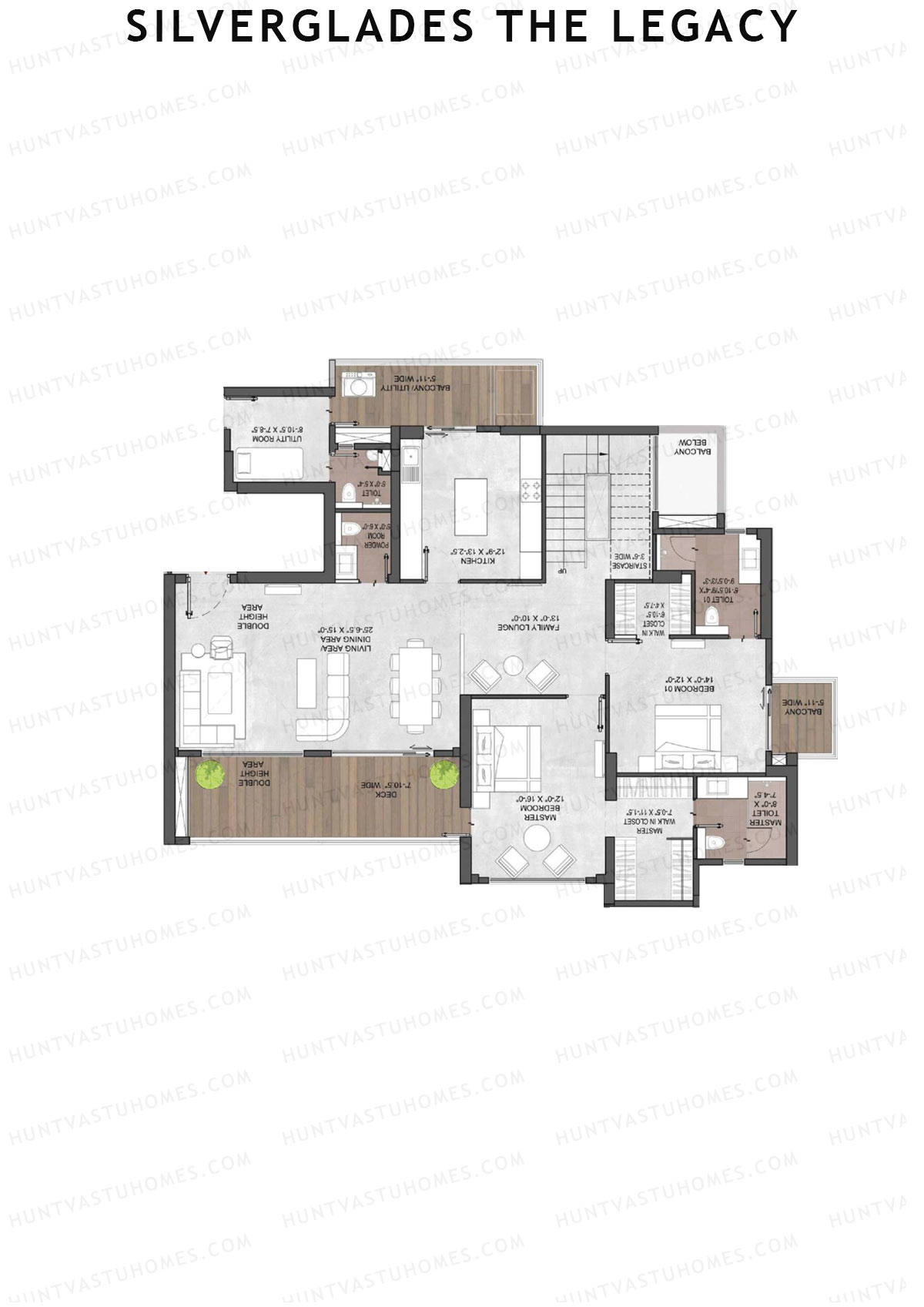 Silverglades The Legacy Tower A Unit 1A TYPE PH LW(Penthouse) Floor Plan